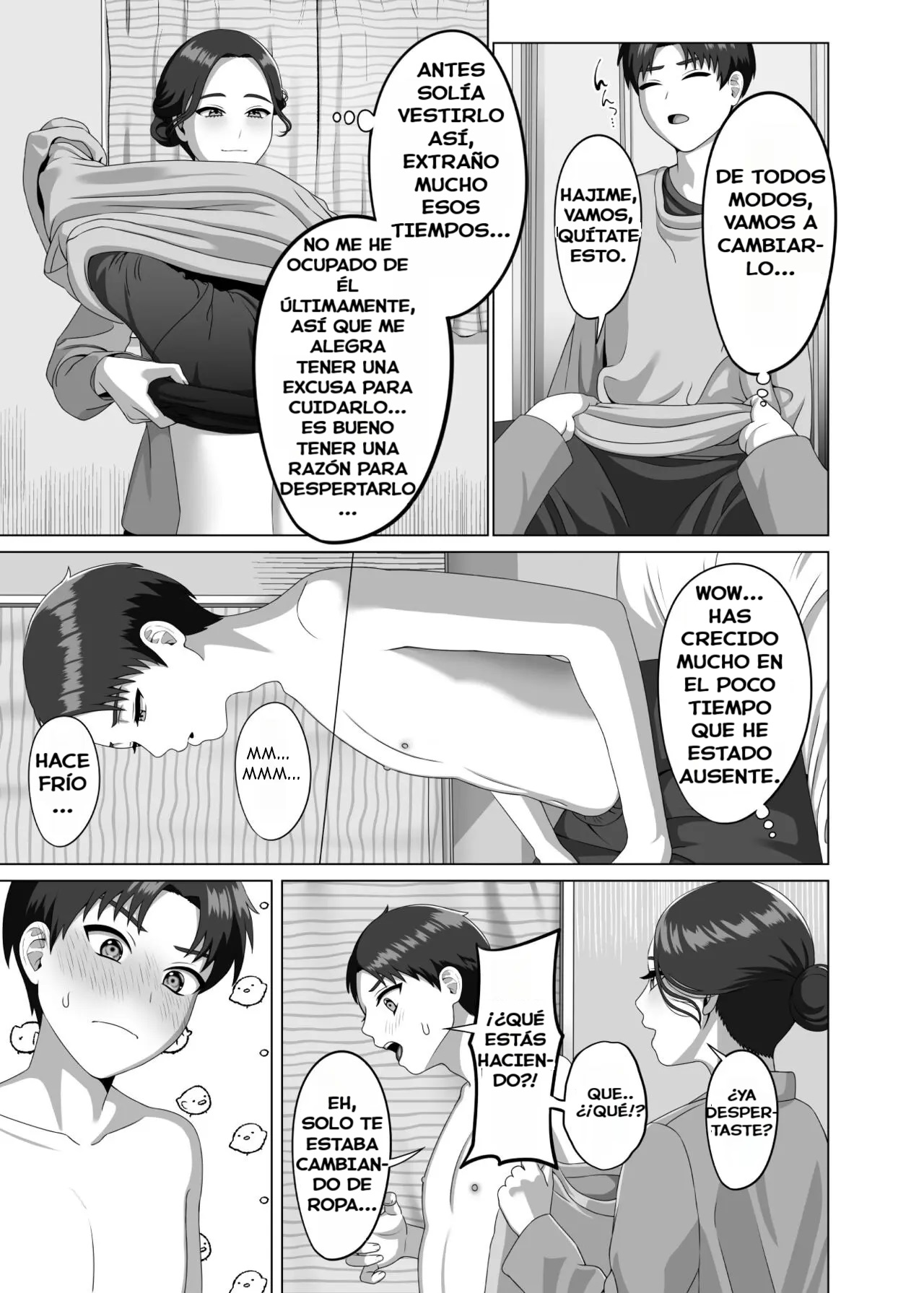 [GABUGABU (GABURI)] Musuko no Asadachi ni Doki Doki Shichau Okaa-san [Spanish] [WincestScans]Digital] image number 6