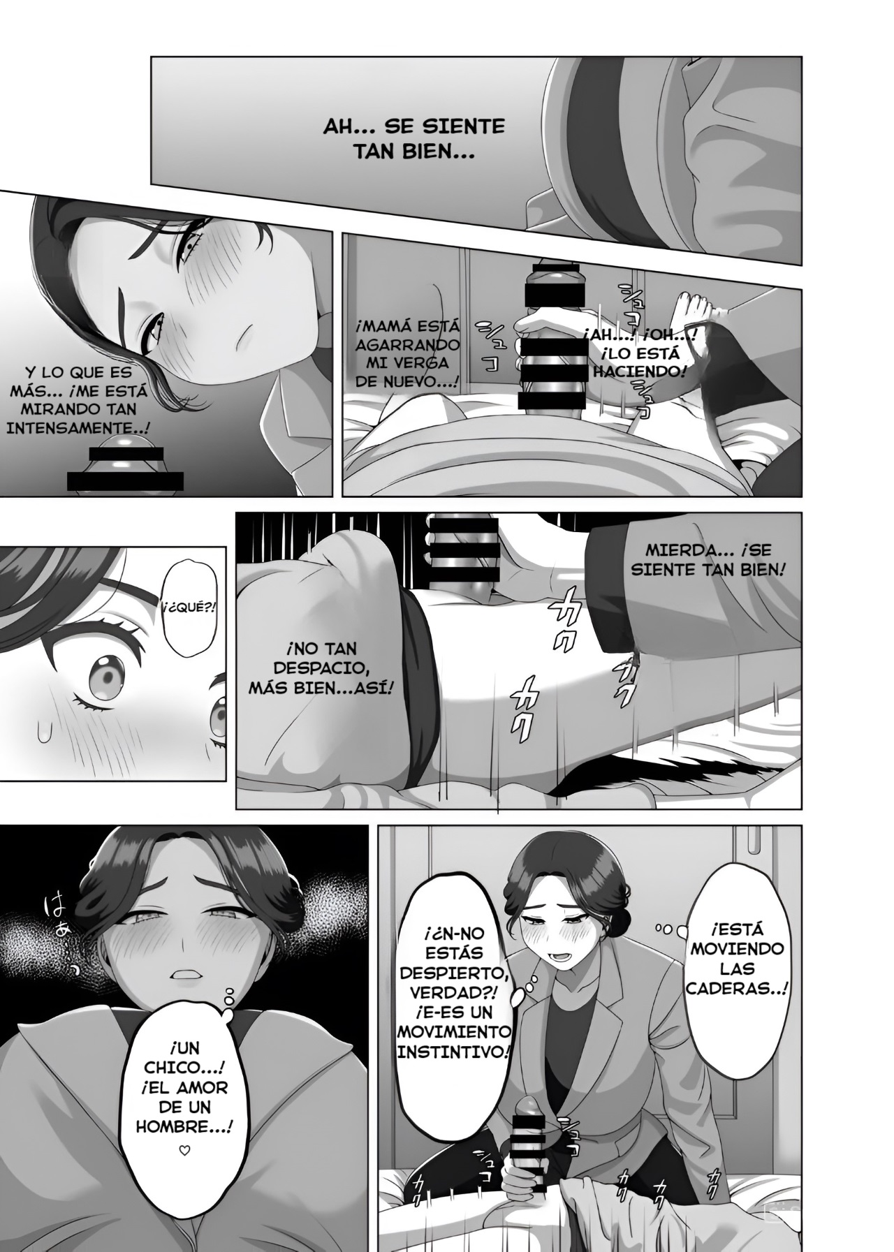 [GABUGABU (GABURI)] Musuko no Asadachi ni Doki Doki Shichau Okaa-san [Spanish] [WincestScans]Digital] image number 18