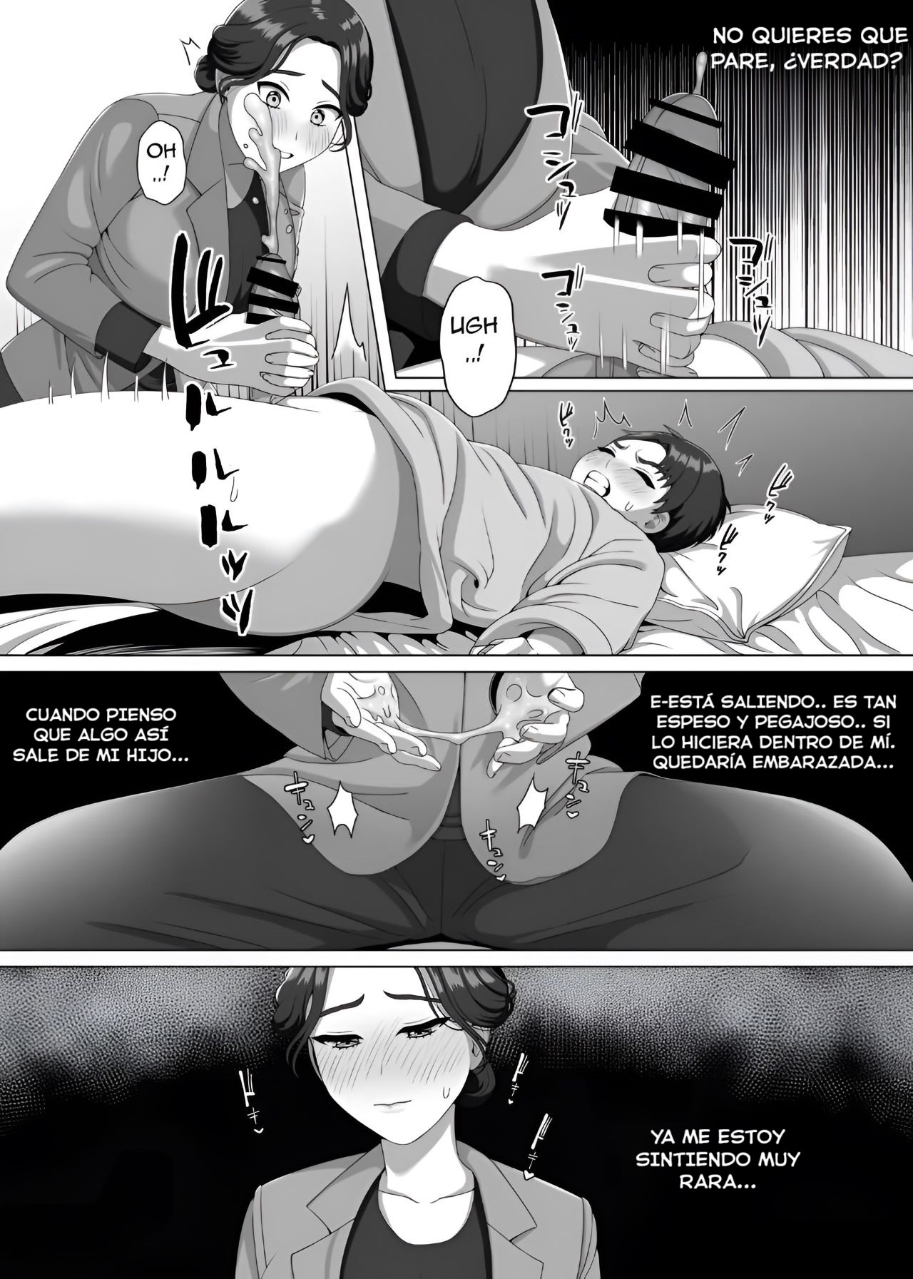 [GABUGABU (GABURI)] Musuko no Asadachi ni Doki Doki Shichau Okaa-san [Spanish] [WincestScans]Digital] image number 19