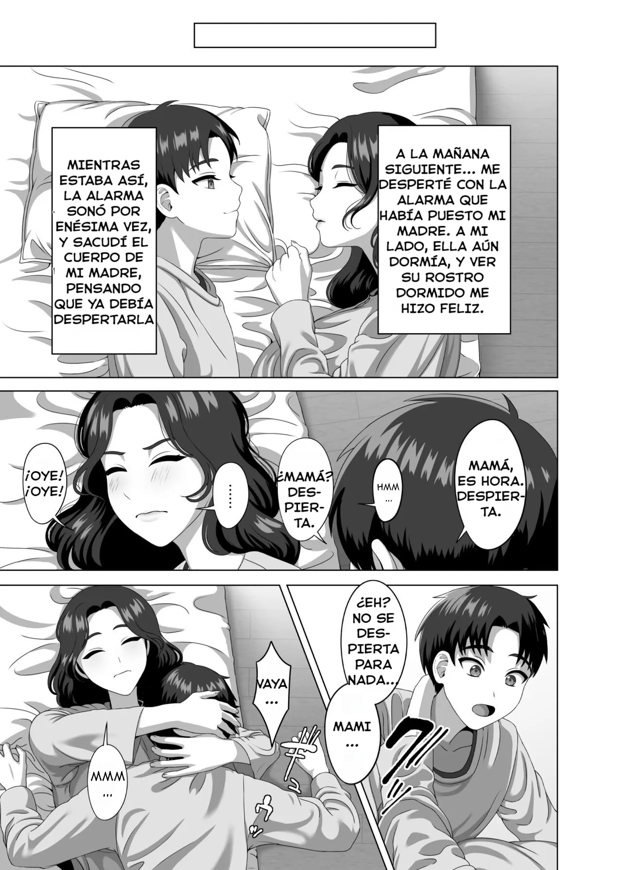 [GABUGABU (GABURI)] Musuko no Asadachi ni Doki Doki Shichau Okaa-san [Spanish] [WincestScans]Digital] image number 42