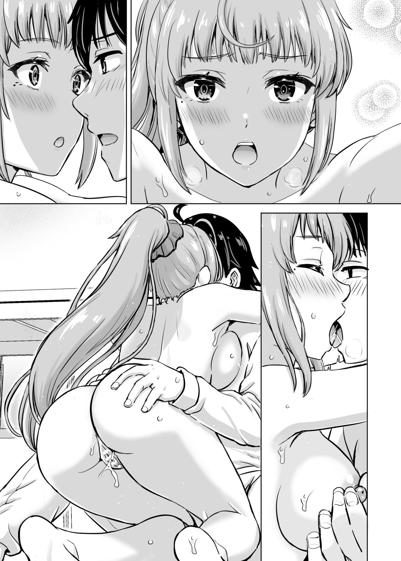 [studio A (Inanaki Shiki)] Dokyusei-tachi to no Sukoshi Ibitsu na Nikutai Kankei. - Yumiko miura & Saki kawasaki each have sex with Hachiman. (Yahari Ore no Seishun Love Come wa Machigatteiru.) [Russian] [Iskusnik] [Digital] изображение № 69