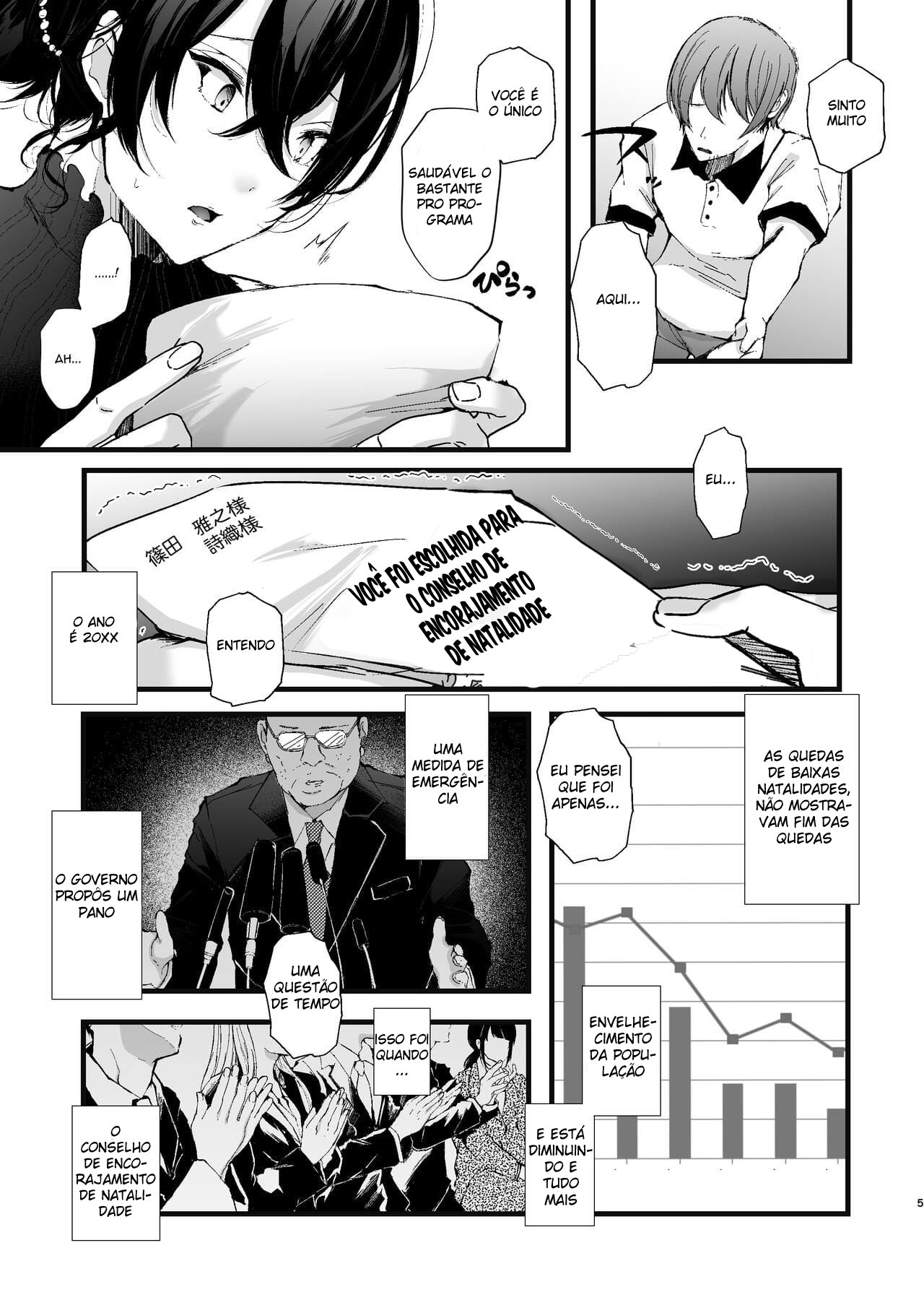 [FZ: (Fujisaki Fujiko)] Seifu Kounin Sex Counselor ni Netorareta Boku no Tsuma | My Wife Got Taken From Me By A Government-Appointed Sex Counselor [Portuguese-BR] image number 5