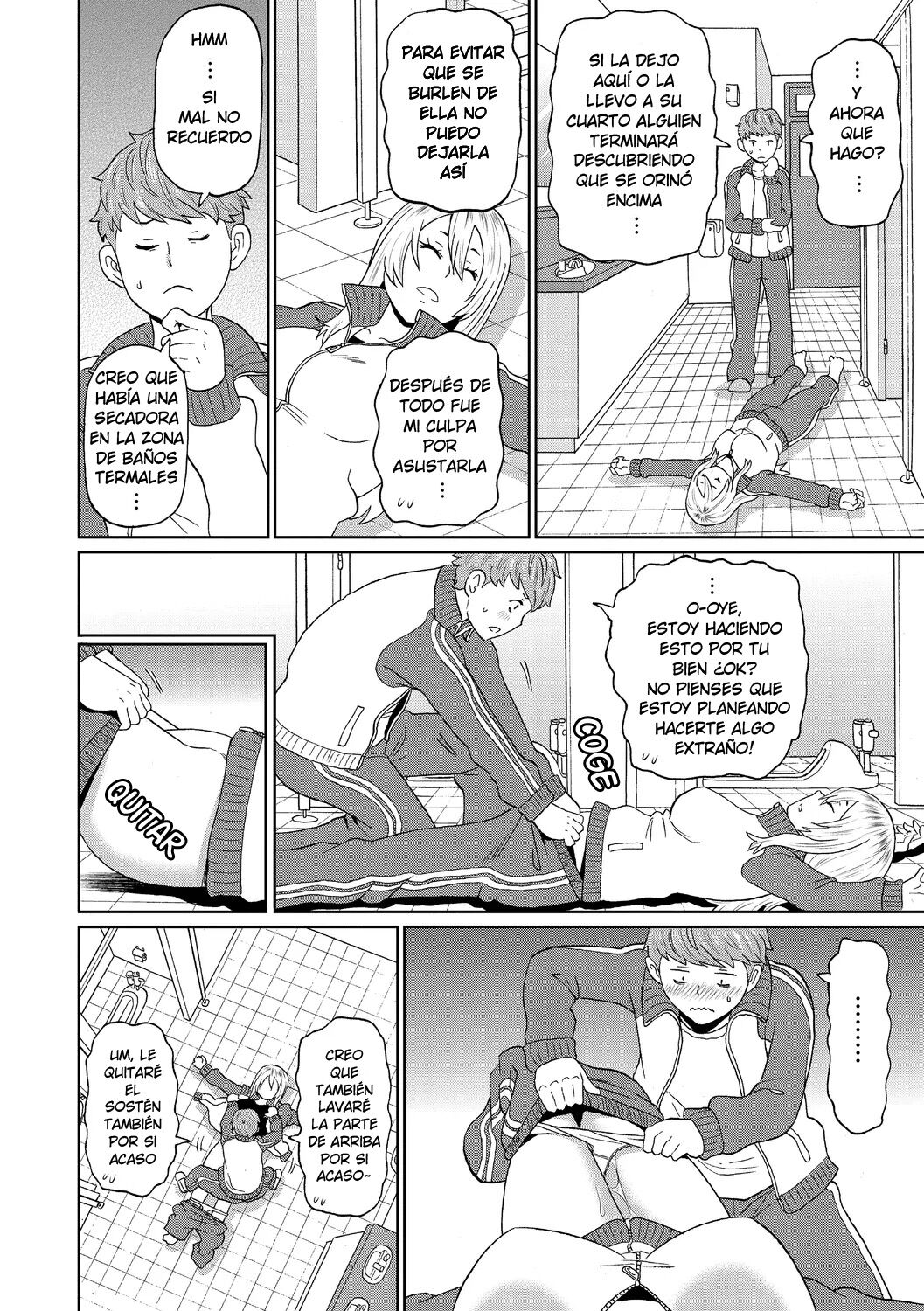 [John K. Pe-ta] Omorashi Yanki Kihara-san | Yankee Pichilona Kihara-san (Nikuana Full Package) [Spanish] [Harenchi no Fansub] [Decensored] [Digital] image number 6