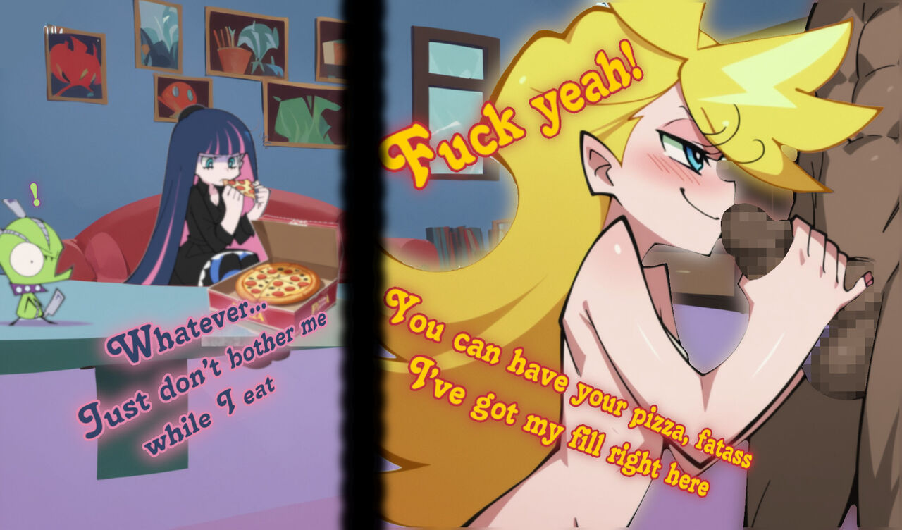 [AI generated] Panty & Stocking have sex with some guy (Black skin variant) 이미지 번호 5