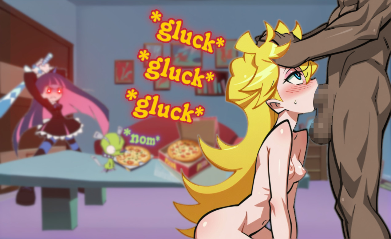 [AI generated] Panty & Stocking have sex with some guy (Black skin variant) 이미지 번호 6