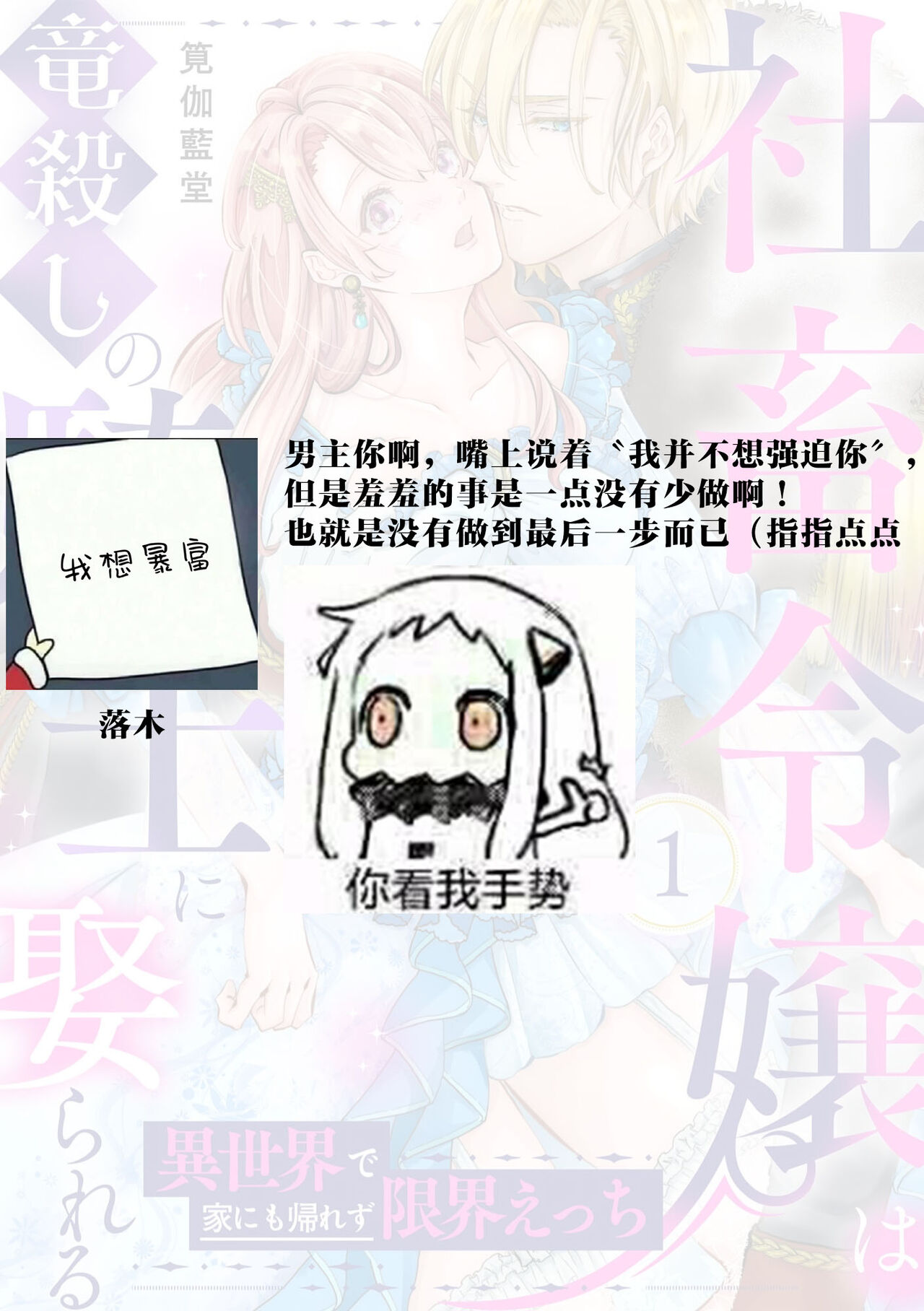 [Kakei Garandou] shachiku reijō wa ryū-goroshi no kishi ni metora reru i sekai de ie ni mo kaerezu genkai etchi | 社畜大小姐嫁给屠龙骑士 在异世界无法回家极限H 1-3 [Chinese] [莉赛特汉化组] 图片编号 36