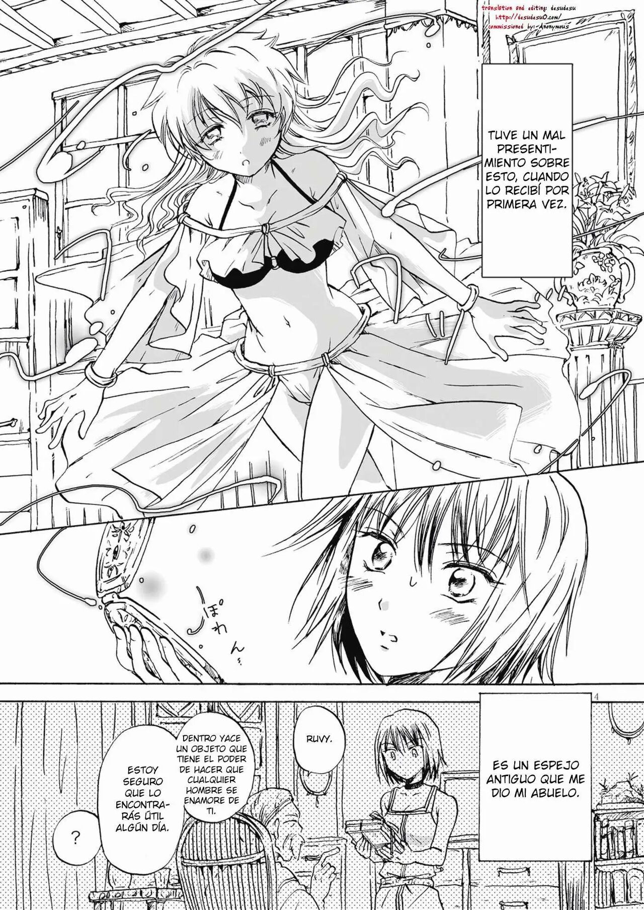 (COMIC1☆5) [peachpulsar (mira)] Fortune Girl (Original)  [Yuririn Fansub] [Spanish] Bildnummer 4
