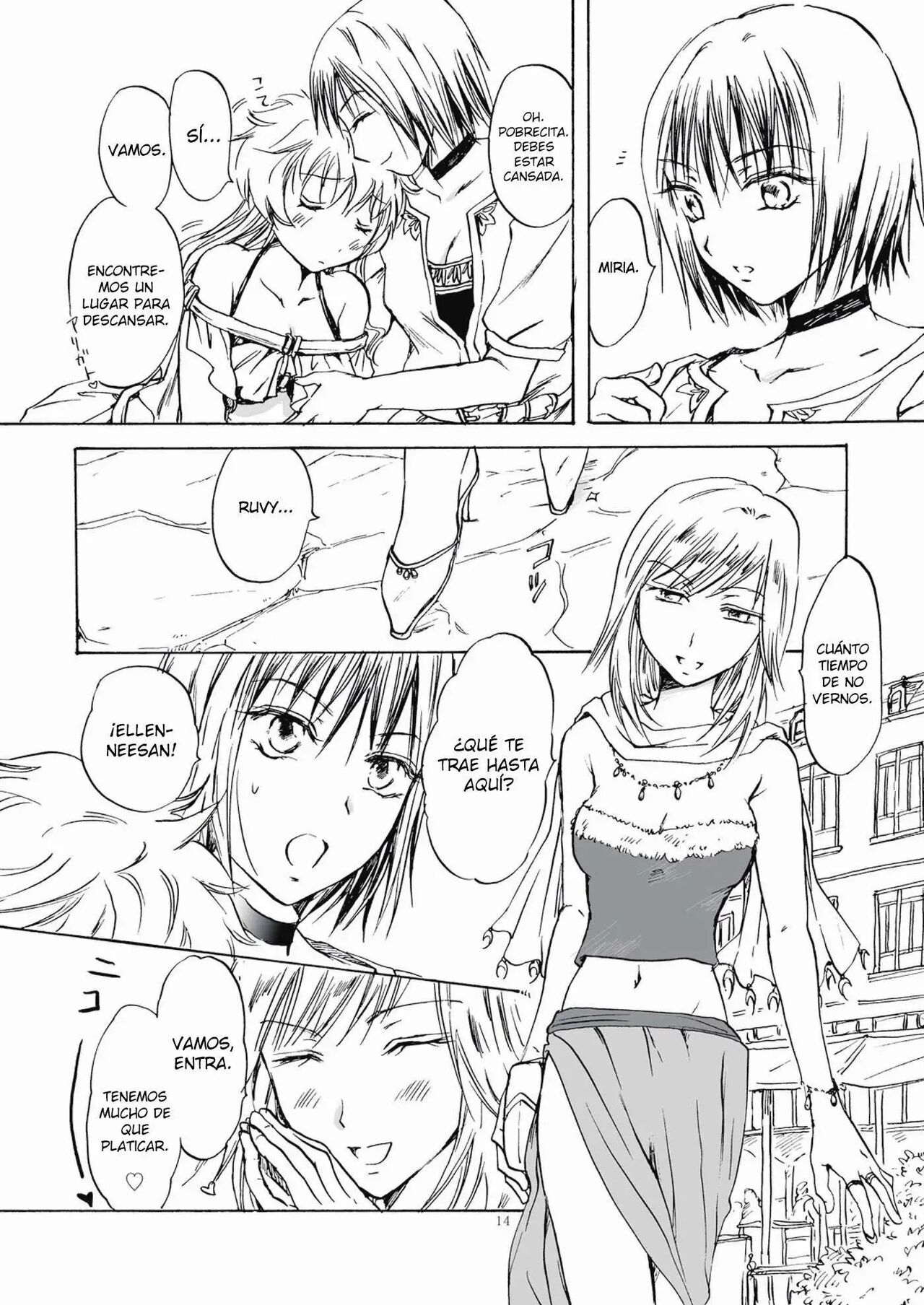 (COMIC1☆5) [peachpulsar (mira)] Fortune Girl (Original)  [Yuririn Fansub] [Spanish] Bildnummer 14