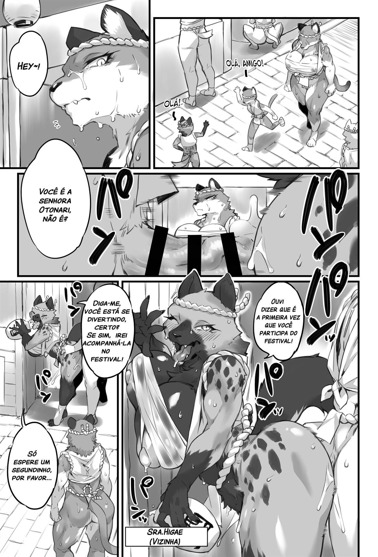 [SEVEN TAILS (fukuinu)] Otonari-san wa Fudou Kyou | A Indomável Senhora Otonari [Portuguese-BR] [Digital] image number 12