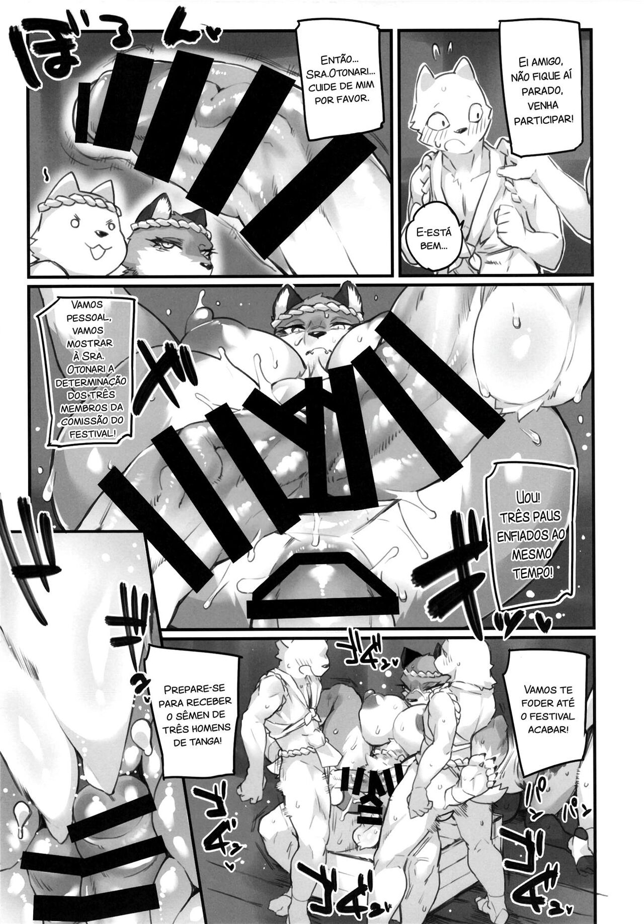 [SEVEN TAILS (fukuinu)] Otonari-san wa Fudou Kyou | A Indomável Senhora Otonari [Portuguese-BR] [Digital] image number 18