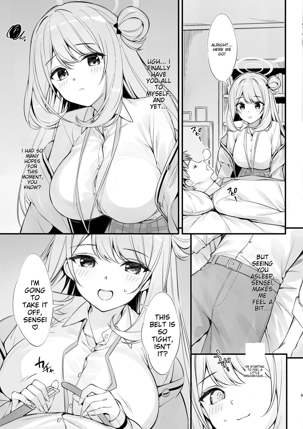 [P:P (Oryou)] Sensei, Nechattan desu ka? Osocchattemo Ii desu ka? (Blue Archive) [English] [Digital] 이미지 번호 4