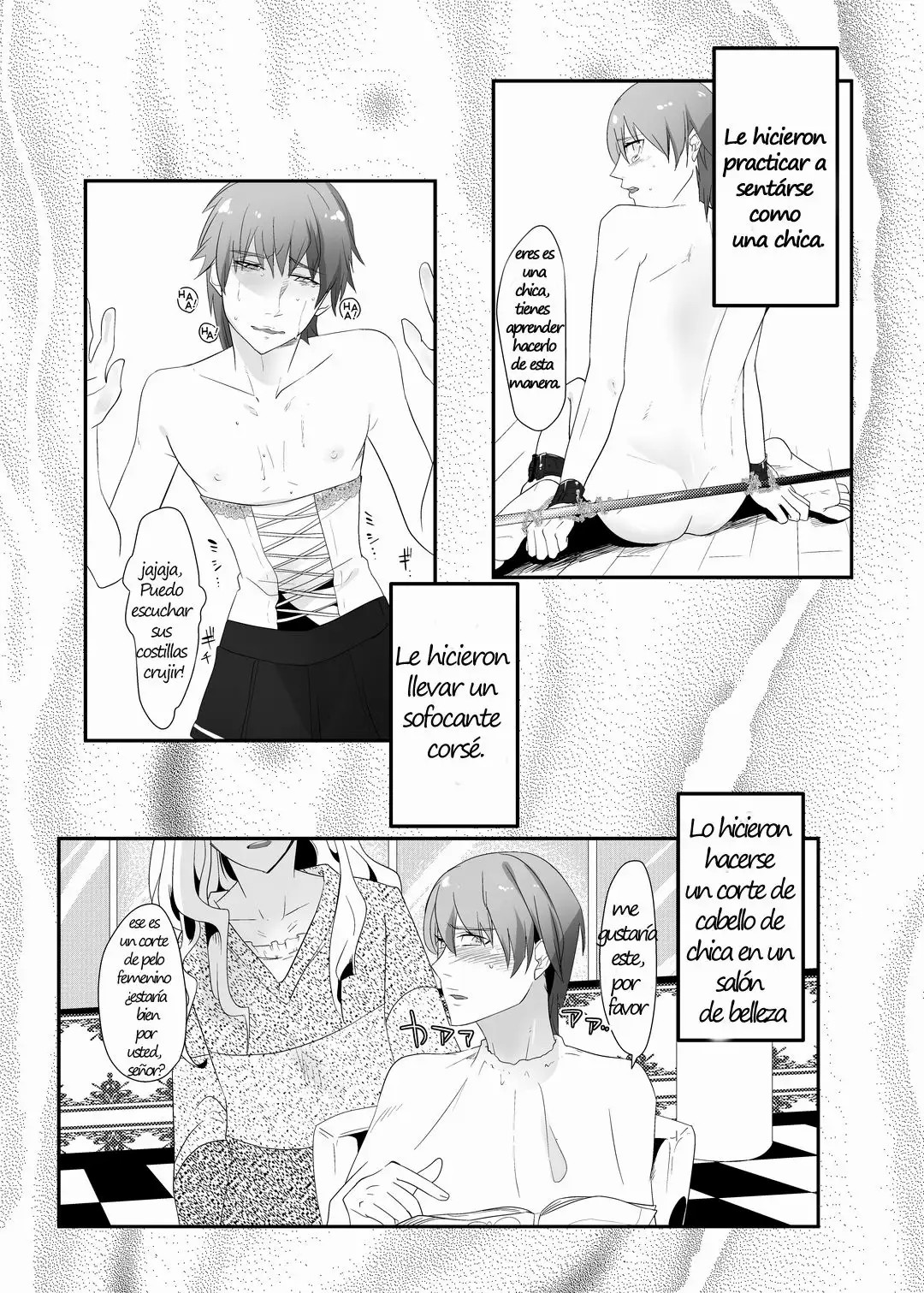 [Chijoku An] Choukyou no Kokuin ~Joseika Omocha ni Sareta Seinen~ [Spanish] [LazulyLove] imagen número 14