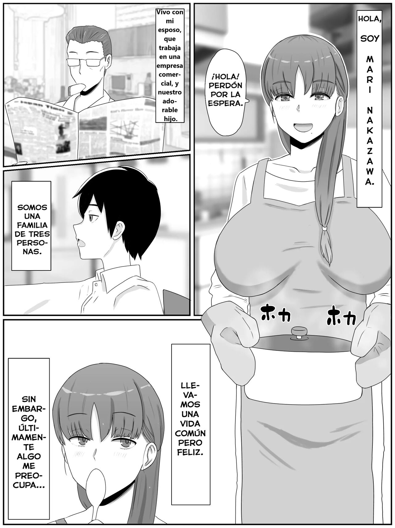 [Saimonke] Kāsan to Shitai koto 〜 Musuko no Kodane de Haramu Kyonyuu Haha [Spanish] [WincestScans] 이미지 번호 2