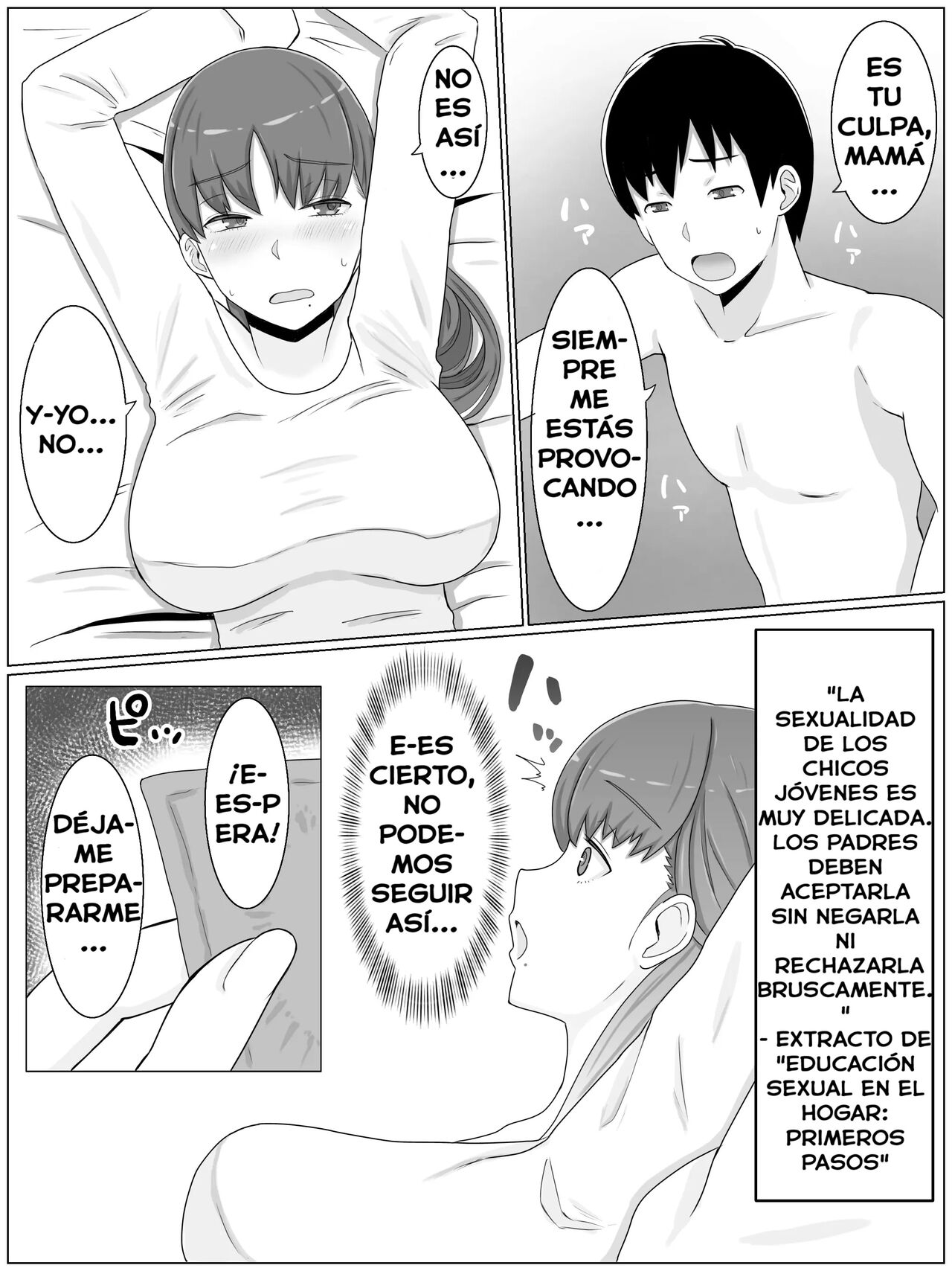 [Saimonke] Kāsan to Shitai koto 〜 Musuko no Kodane de Haramu Kyonyuu Haha [Spanish] [WincestScans] 이미지 번호 14