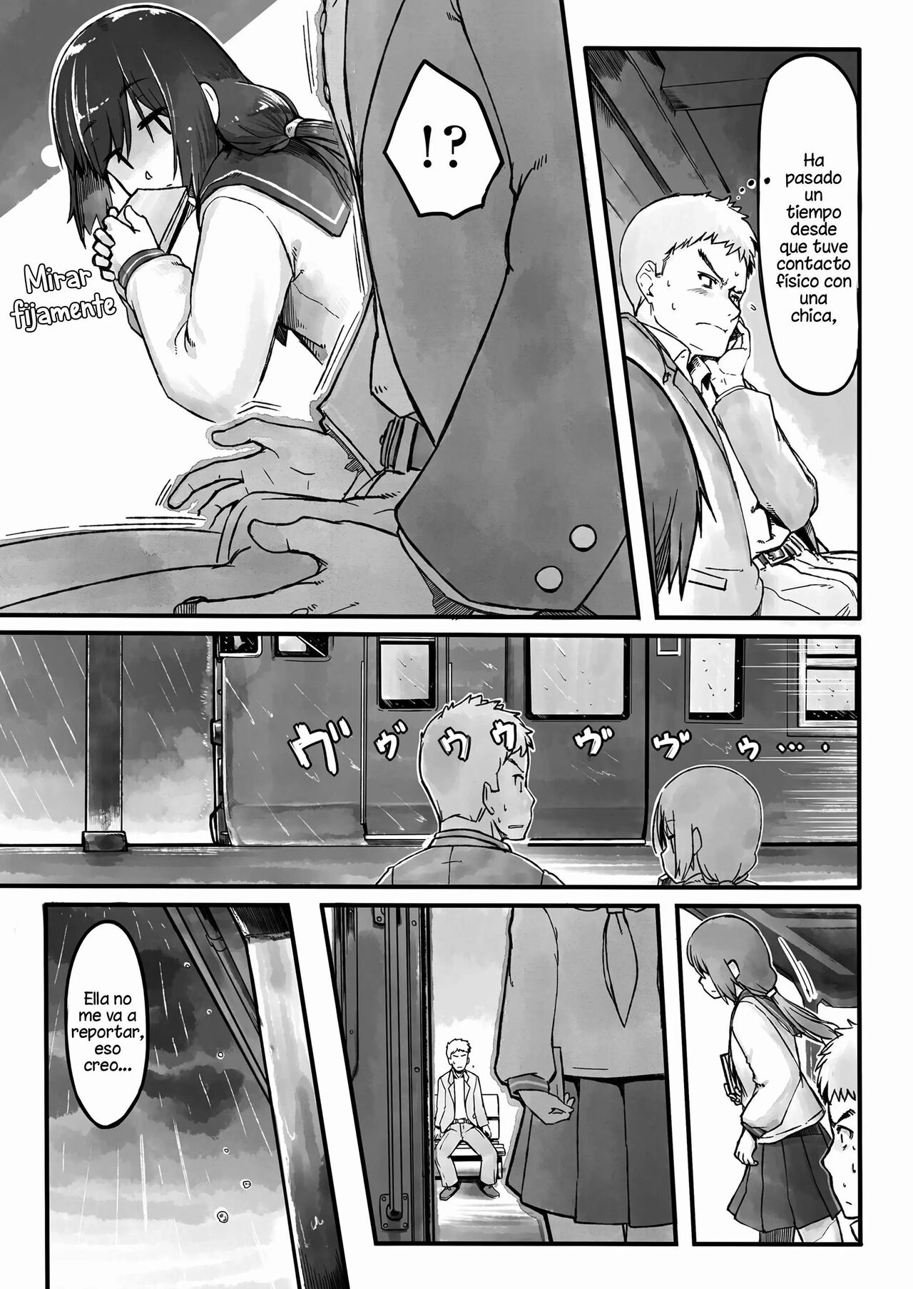 [Nogiguchi Kohiro] Ame no Hi no Nagaisu de | On a Bench, On a Rainy Day (COMIC LO 2018-10) [Spanish] [Mely Scans] image number 3