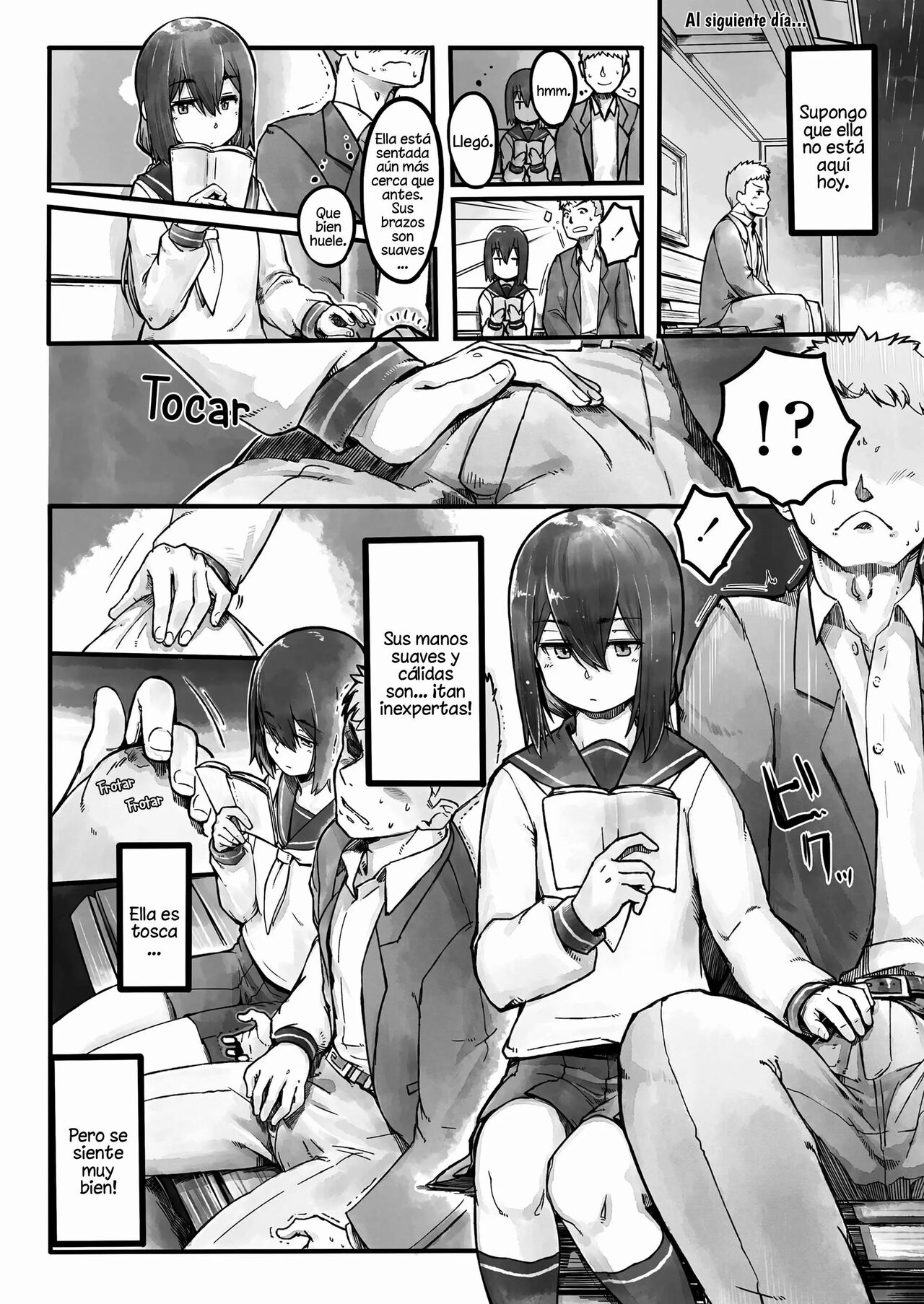 [Nogiguchi Kohiro] Ame no Hi no Nagaisu de | On a Bench, On a Rainy Day (COMIC LO 2018-10) [Spanish] [Mely Scans] image number 4