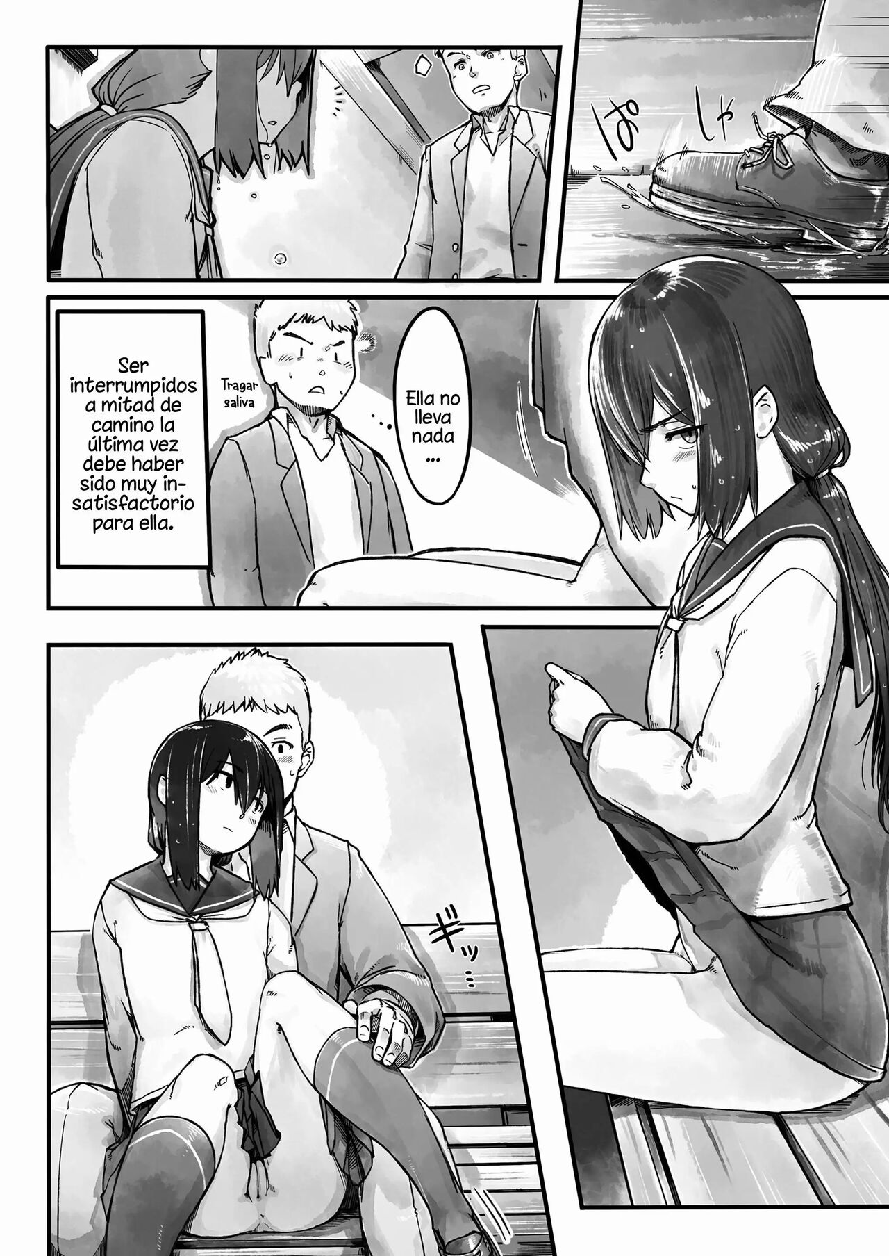 [Nogiguchi Kohiro] Ame no Hi no Nagaisu de | On a Bench, On a Rainy Day (COMIC LO 2018-10) [Spanish] [Mely Scans] image number 8
