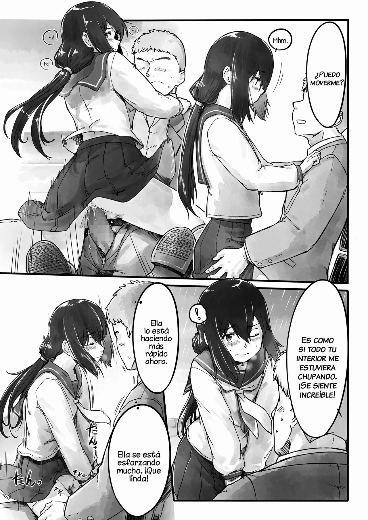 [Nogiguchi Kohiro] Ame no Hi no Nagaisu de | On a Bench, On a Rainy Day (COMIC LO 2018-10) [Spanish] [Mely Scans] image number 13