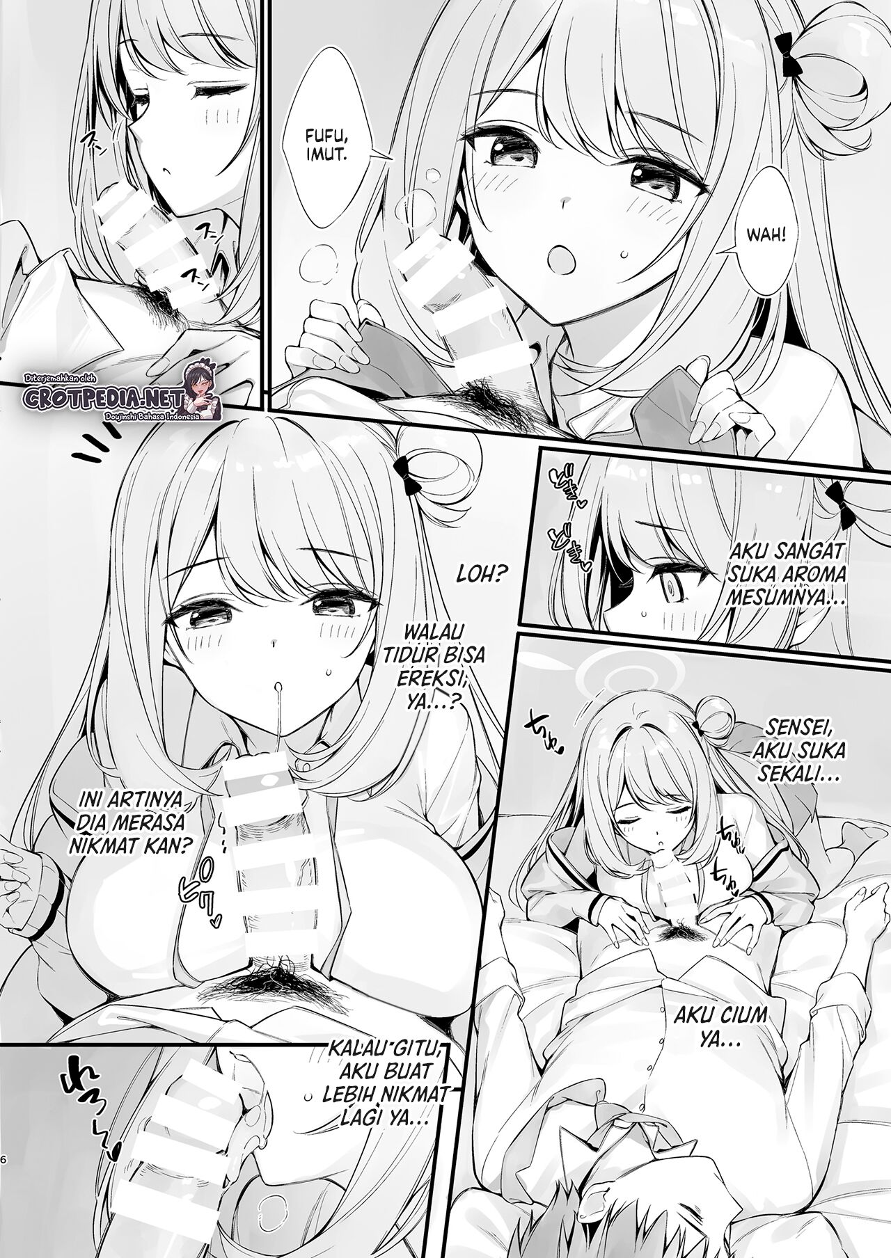 [P:P (Oryou)] Sensei, Nechattan desu ka? Osocchattemo Ii desu ka? (Blue Archive) [Indonesian] [CrotPedia] [Digital] 画像番号 5