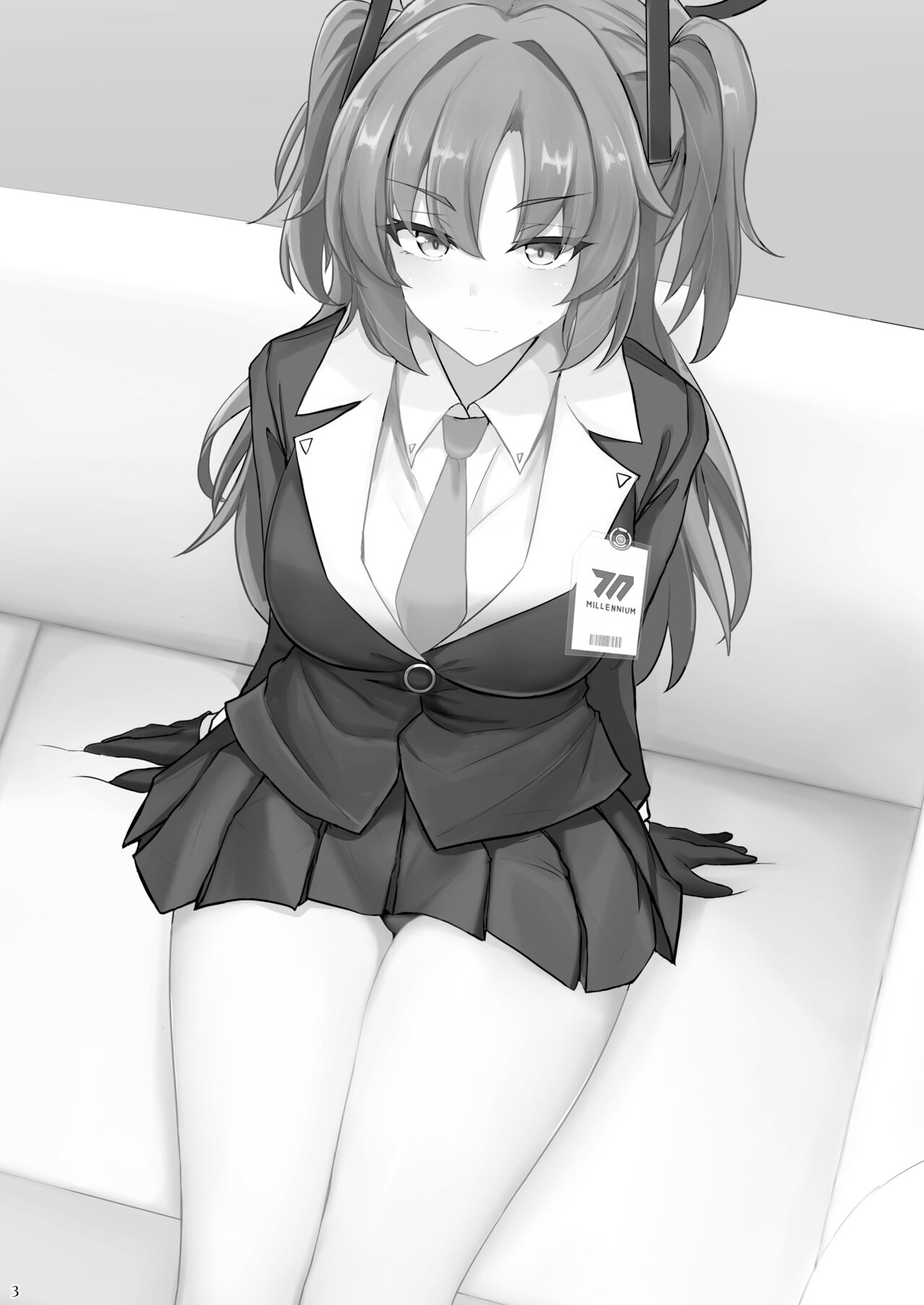 [Hakuginmokusei (Poshi)] Hayase Yuuka no Futomomo de Nukitai | 하야세 유우카의 허벅지에 싸고싶다 (Blue Archive) [Korean] [Digital] numero di immagine  2