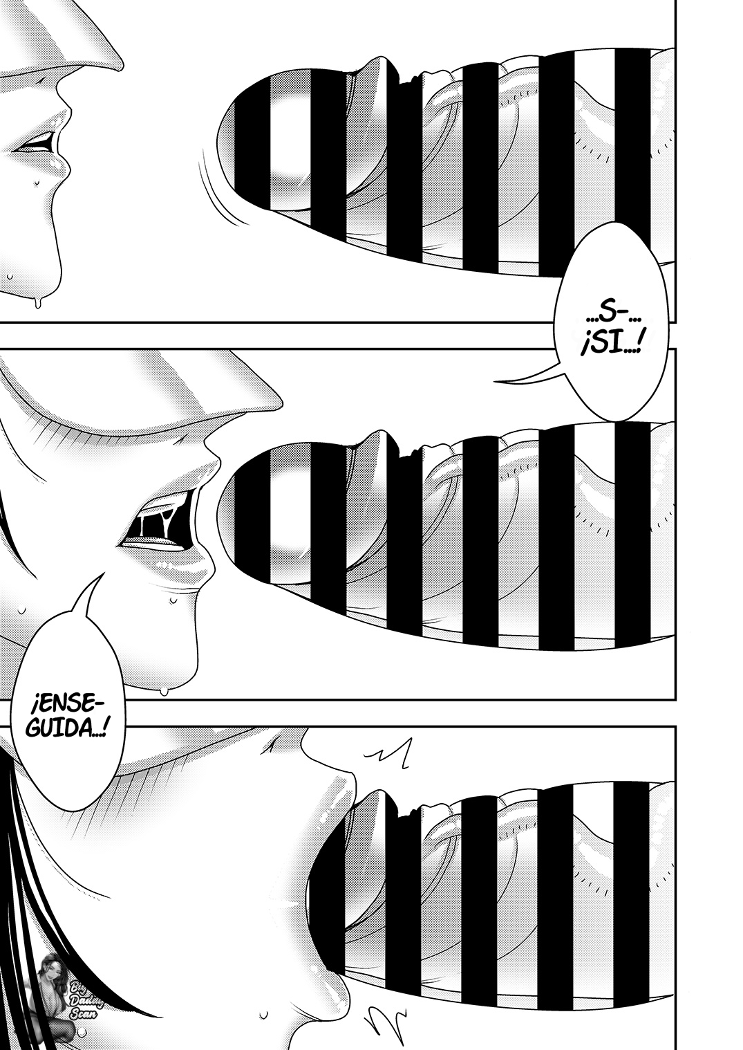 [Imprison (Sasaki Yuuhei)] Hitozuma Hametsu Ganbou Danna ni Naisho de Doujin AV ni Shutsuen Shite Ukkari Netorare Chau Okusama | La Petición De La Esposa De Ser Destruida [Spanish] [BigDaddy Scan] imagen número 14