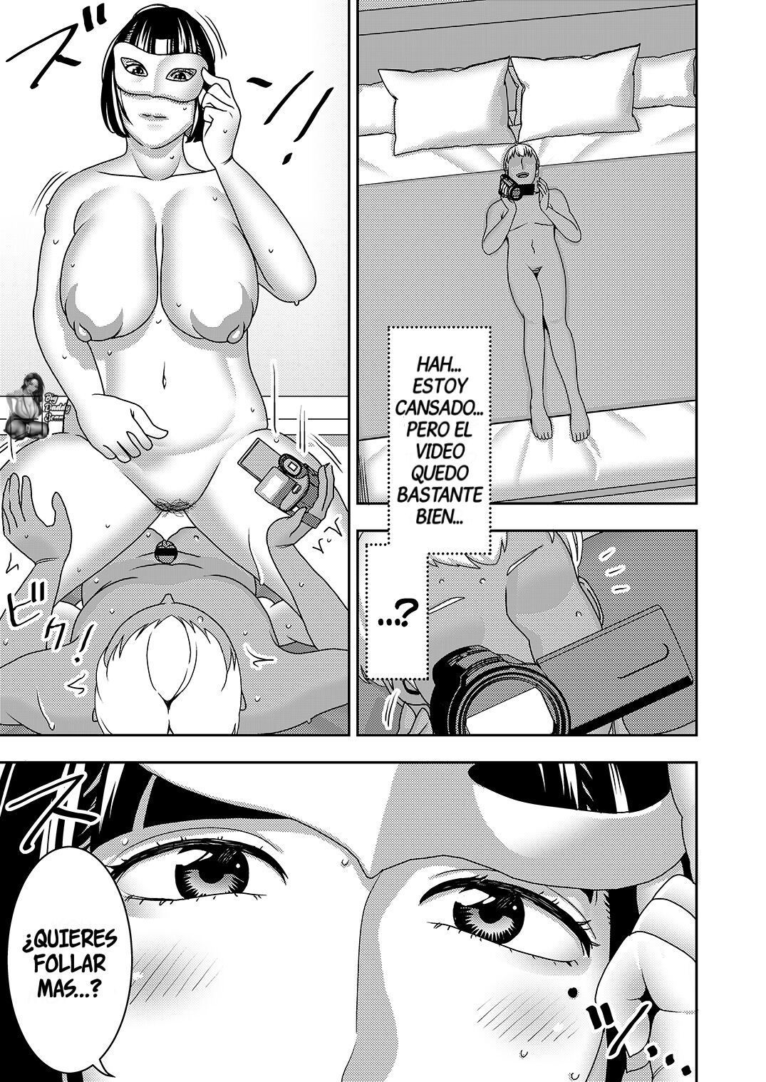 [Imprison (Sasaki Yuuhei)] Hitozuma Hametsu Ganbou Danna ni Naisho de Doujin AV ni Shutsuen Shite Ukkari Netorare Chau Okusama | La Petición De La Esposa De Ser Destruida [Spanish] [BigDaddy Scan] imagen número 26