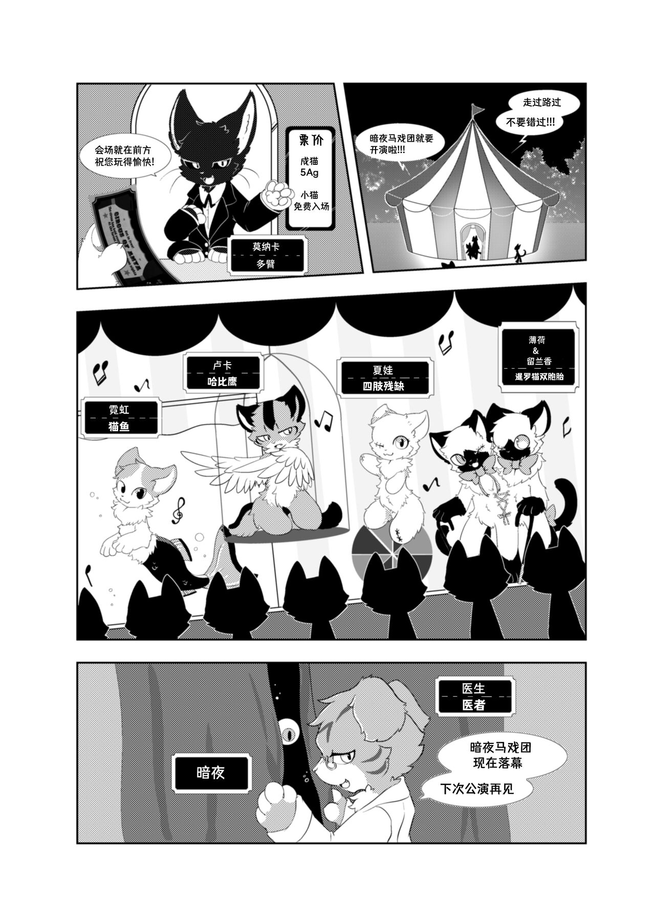 (Shinshun Kemoket 5) [Niwa no Mannaka (Hoshino Chisara)] Anya no Circus - Circus of Anya [Chinese] [海豚之涌众筹汉化] imagen número 2