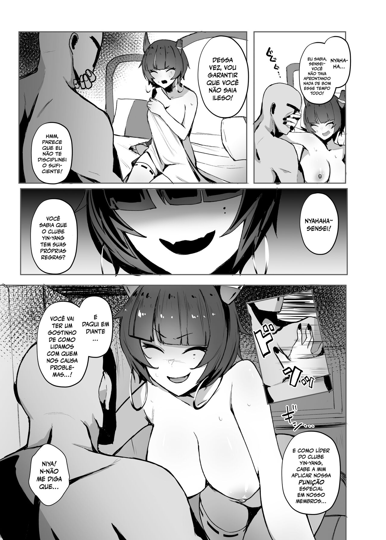 [WAKUWAKU DINING (Wakuwaku Kitchen)] Sensei no Atsui Ai no Osekkyou. (Blue Archive) [Portuguese-BR] [Matsuguma] [Digital] numero di immagine  19