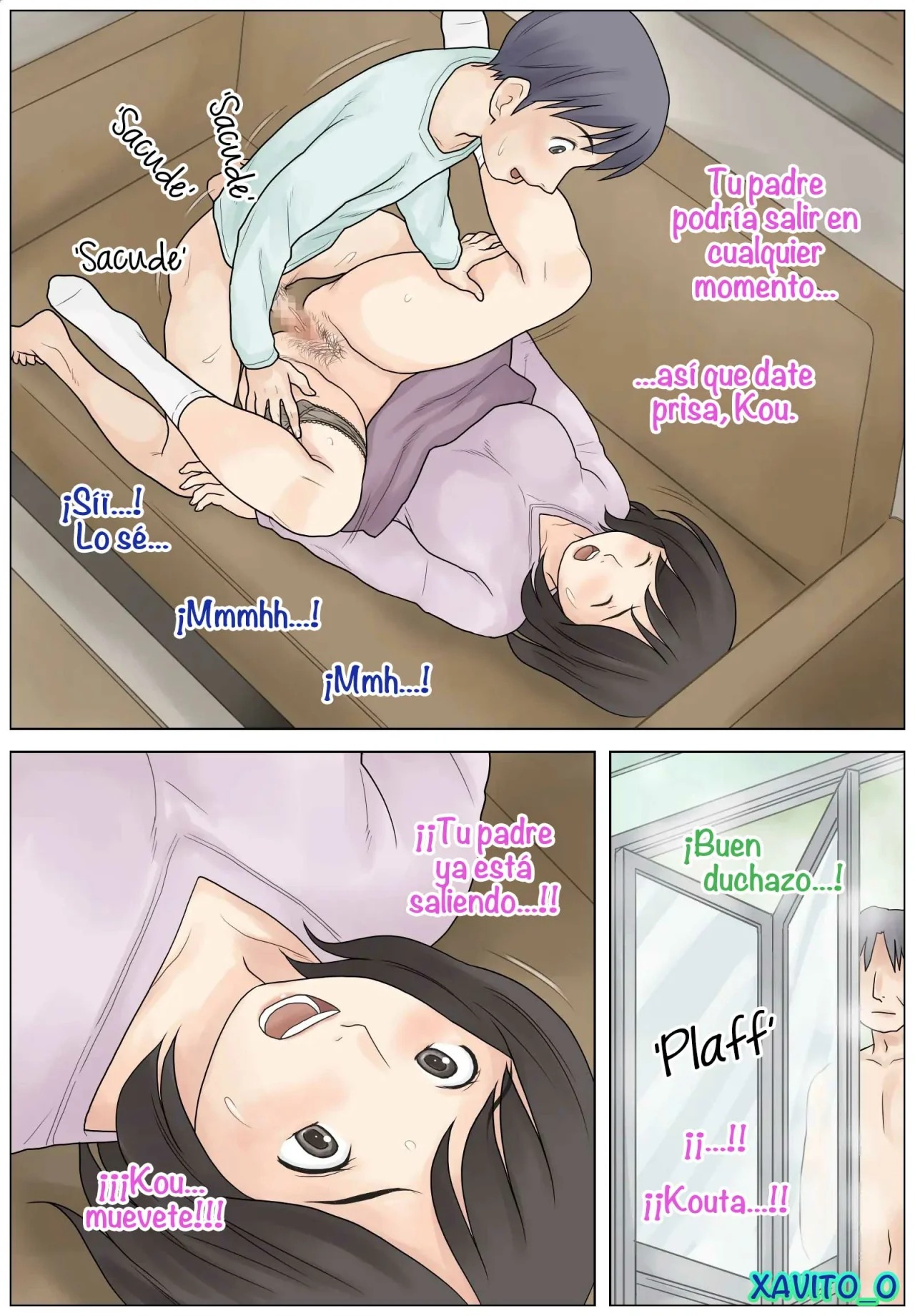 [Atori Akinao (Atori K)] Bokki fuzen no musuko o naoshitai | ¡Tratando el Problema de Impotencia de mi Hijo! [Spanish] [Xavit0_0] 图片编号 32