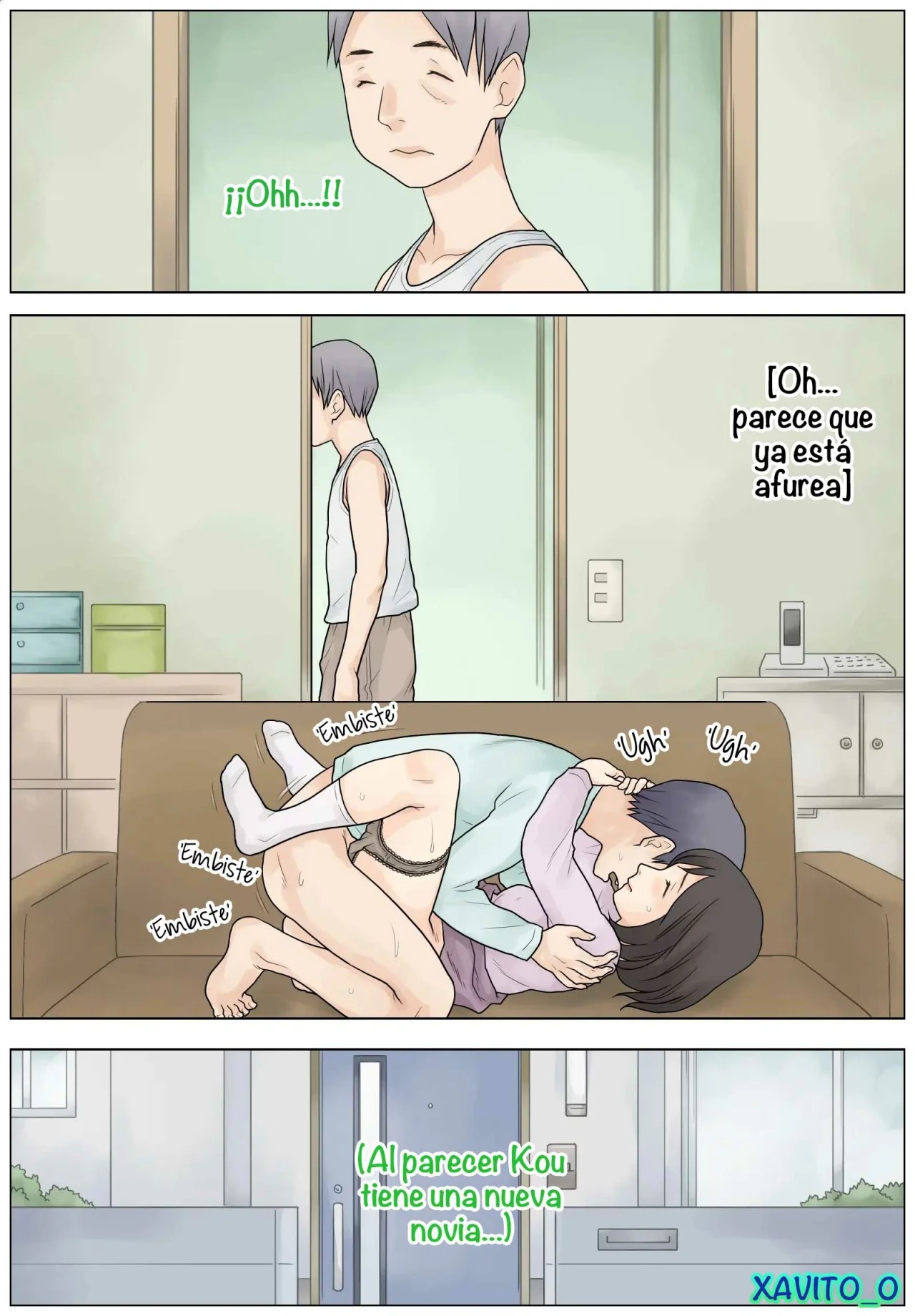 [Atori Akinao (Atori K)] Bokki fuzen no musuko o naoshitai | ¡Tratando el Problema de Impotencia de mi Hijo! [Spanish] [Xavit0_0] 图片编号 33