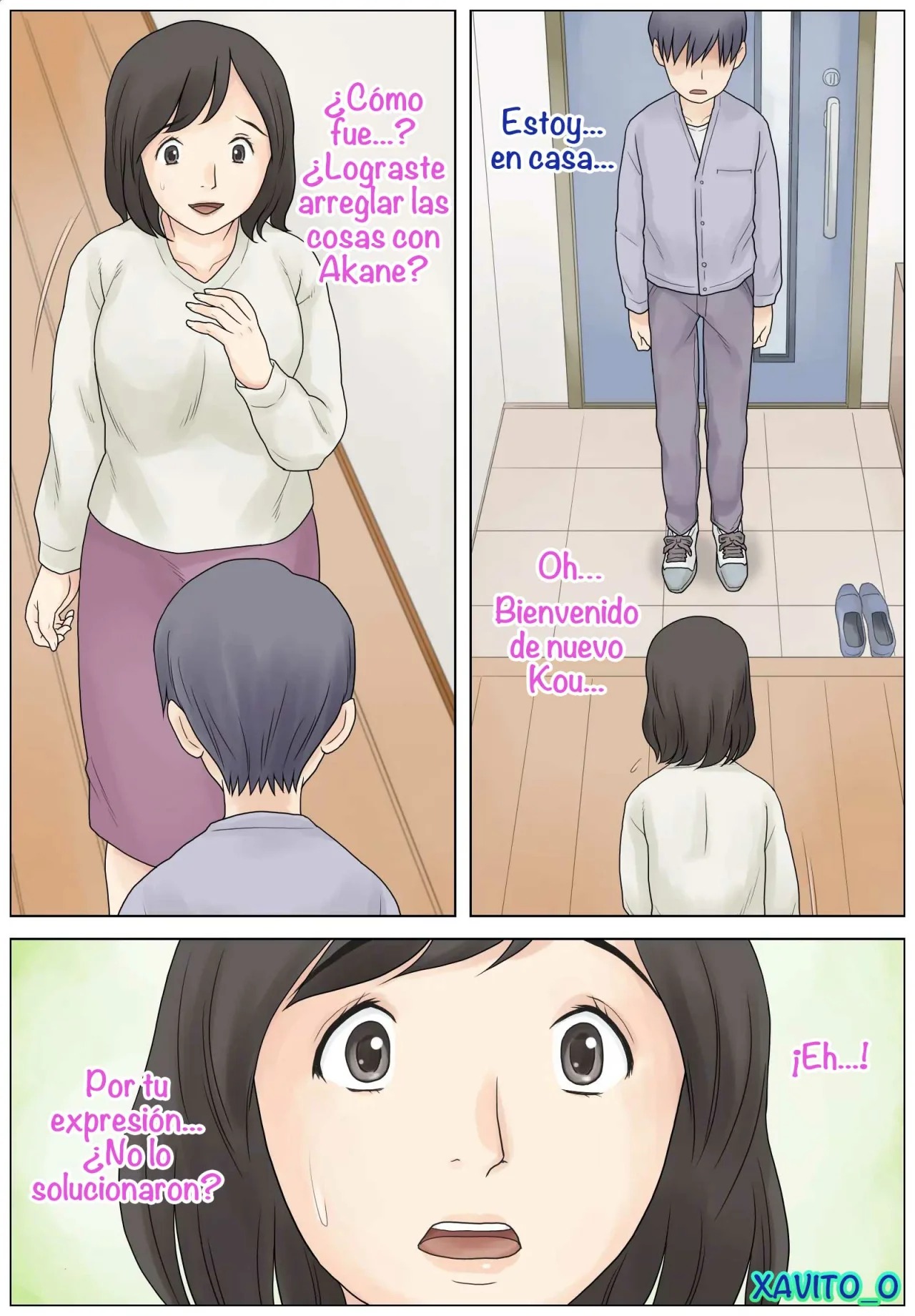 [Atori Akinao (Atori K)] Bokki fuzen no musuko o naoshitai | ¡Tratando el Problema de Impotencia de mi Hijo! [Spanish] [Xavit0_0] 图片编号 34