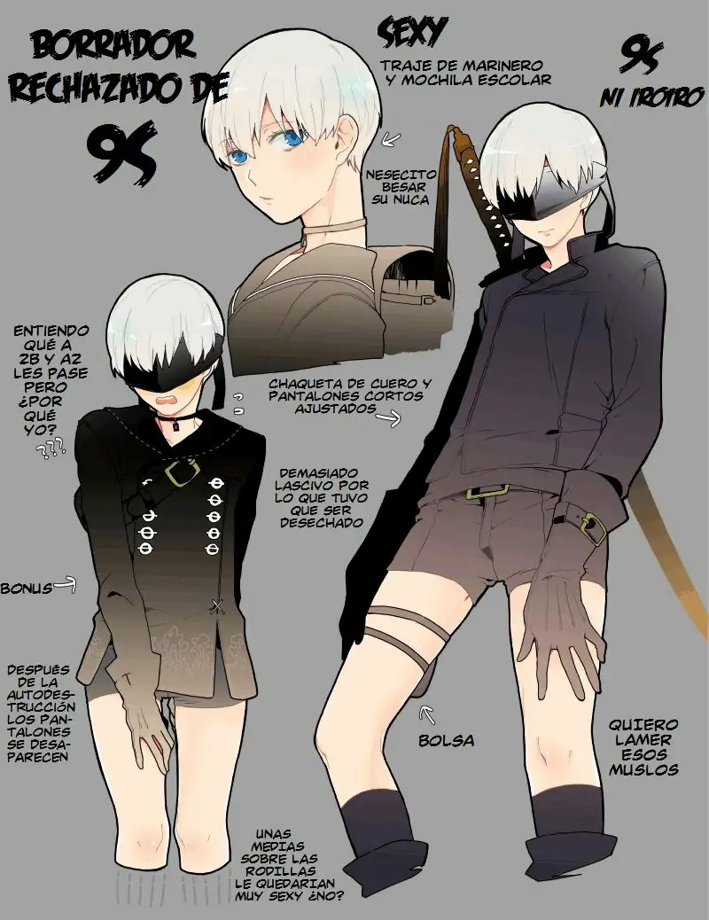 [Itoh Kani] 9S ni Iroiro | Various to 9S (NieR: Automata)[Spanish] [El-Traductor-Aprendiz] imagen número 1