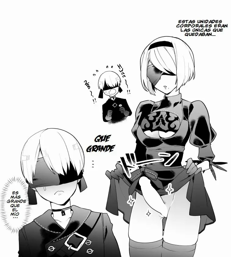 [Itoh Kani] 9S ni Iroiro | Various to 9S (NieR: Automata)[Spanish] [El-Traductor-Aprendiz] imagen número 11