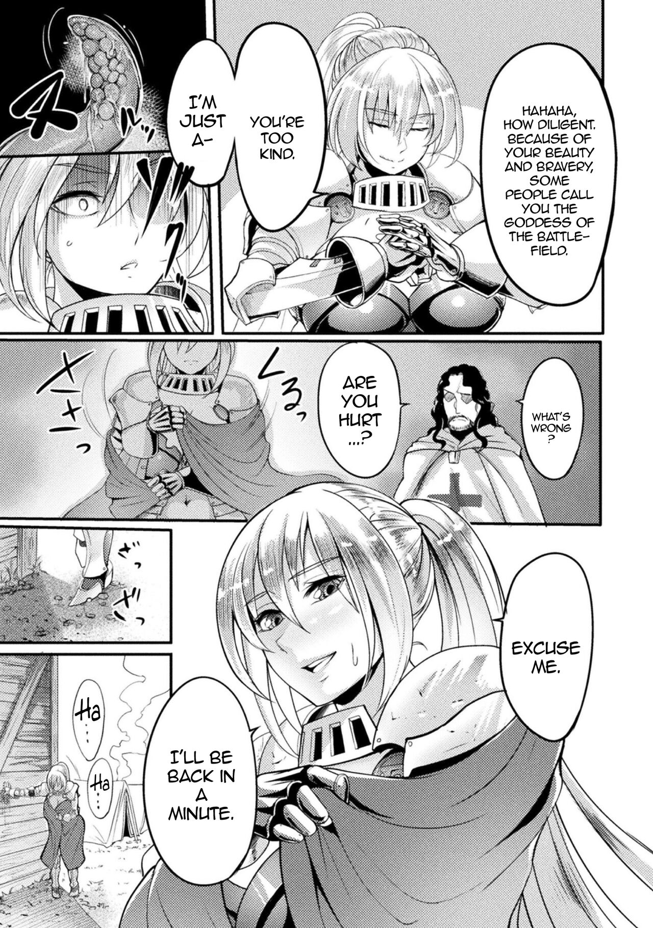 [Remu] Zettai ni Shokushu ni Maketari Shinai Onna Kishi | The Female Knight Definitely Wont Lose To Tentacles  (2D Comic Magazine Noroi no Soubi de Ryoujoku Zecchou! Vol. 1) [English] [Doujins.com] [Digital] image number 3