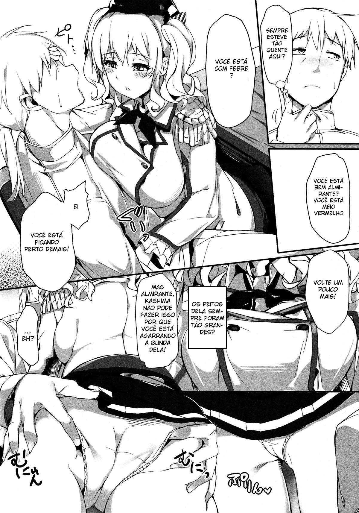 (C91) [Salt choc (Naha 78)] Kashima Shinkai ni Otsu | Kashima Sinks To The Ocean Depths (Kantai Collection -KanColle-) [Portuguese-BR] image number 5