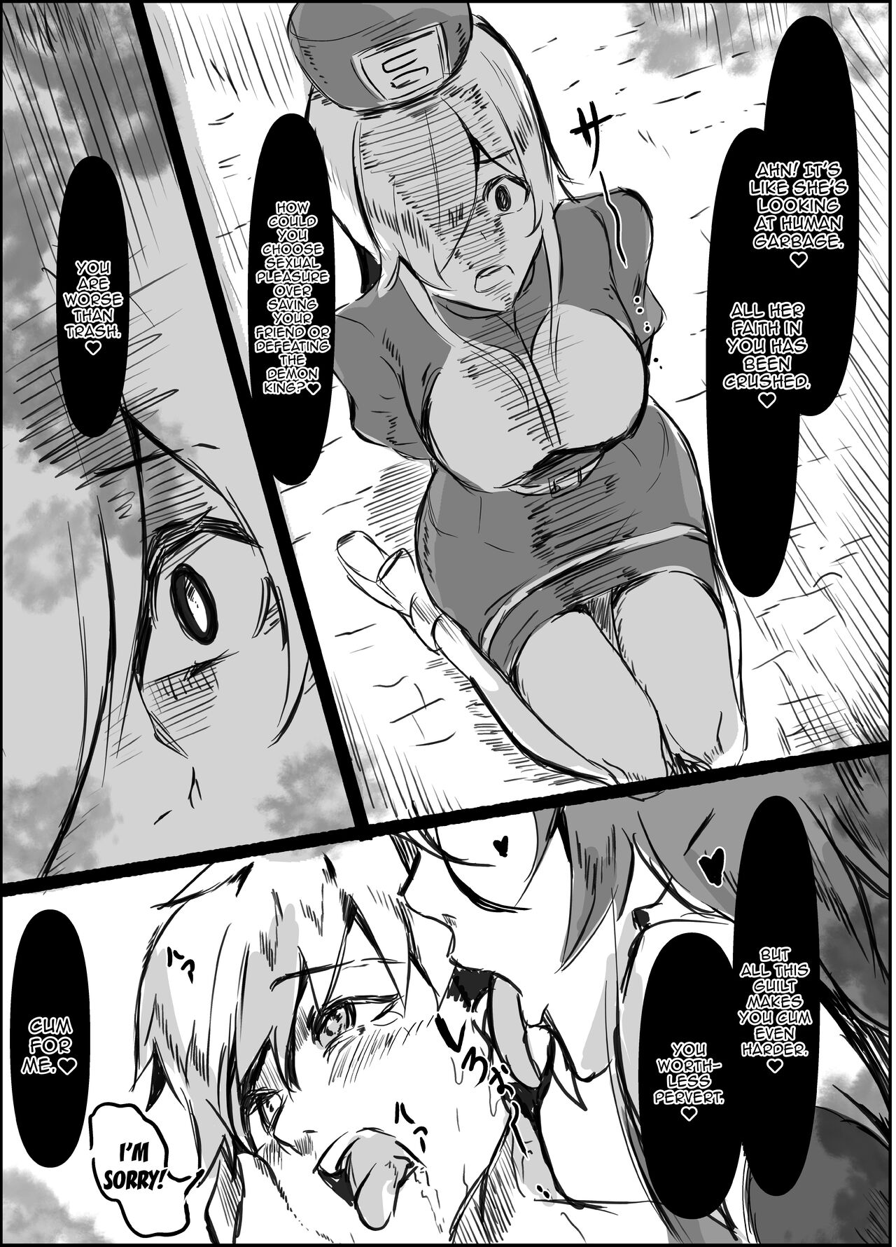 [Honyuubin (Tikubin)] Succubus Mama no Sakusei Gaman Game de Uragiri Maso Ochi Shasei Shichau Ohanashi [English] [Doujins.com] image number 12