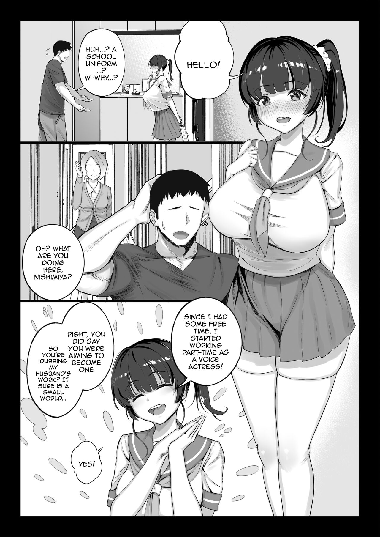 [Shiroganean (Aomizuan, Chinpan)] Eroge Seiyuu o Boshuu shitara Mechakucha Eroi Ko to Yareta Hanashi English] [Doujins.com]  [Digital] 画像番号 48