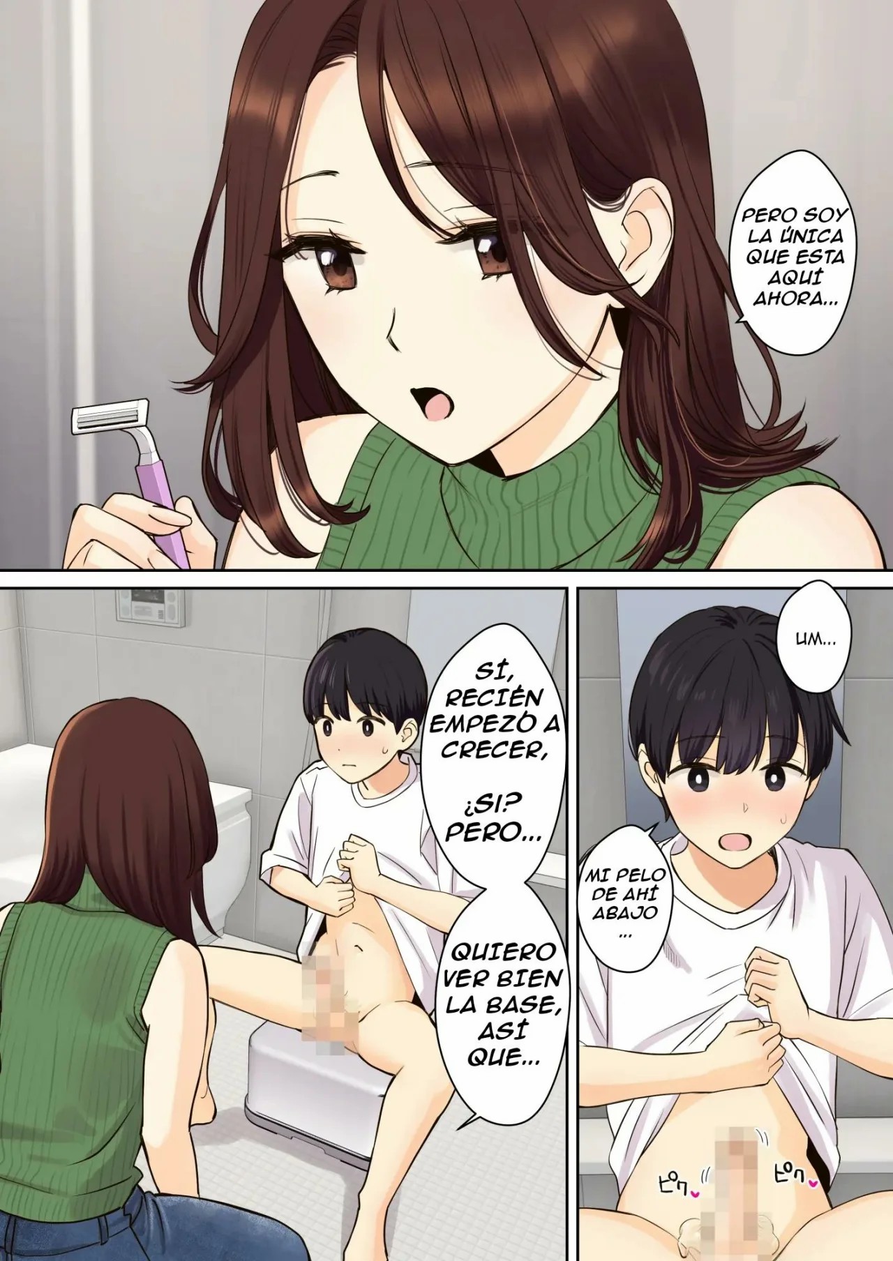 [Oshima Aki] Kanojo no Okaa-san ni Doutei o Ubawareru Hanashi 2 [Spanish] [Shining Hentai] image number 6