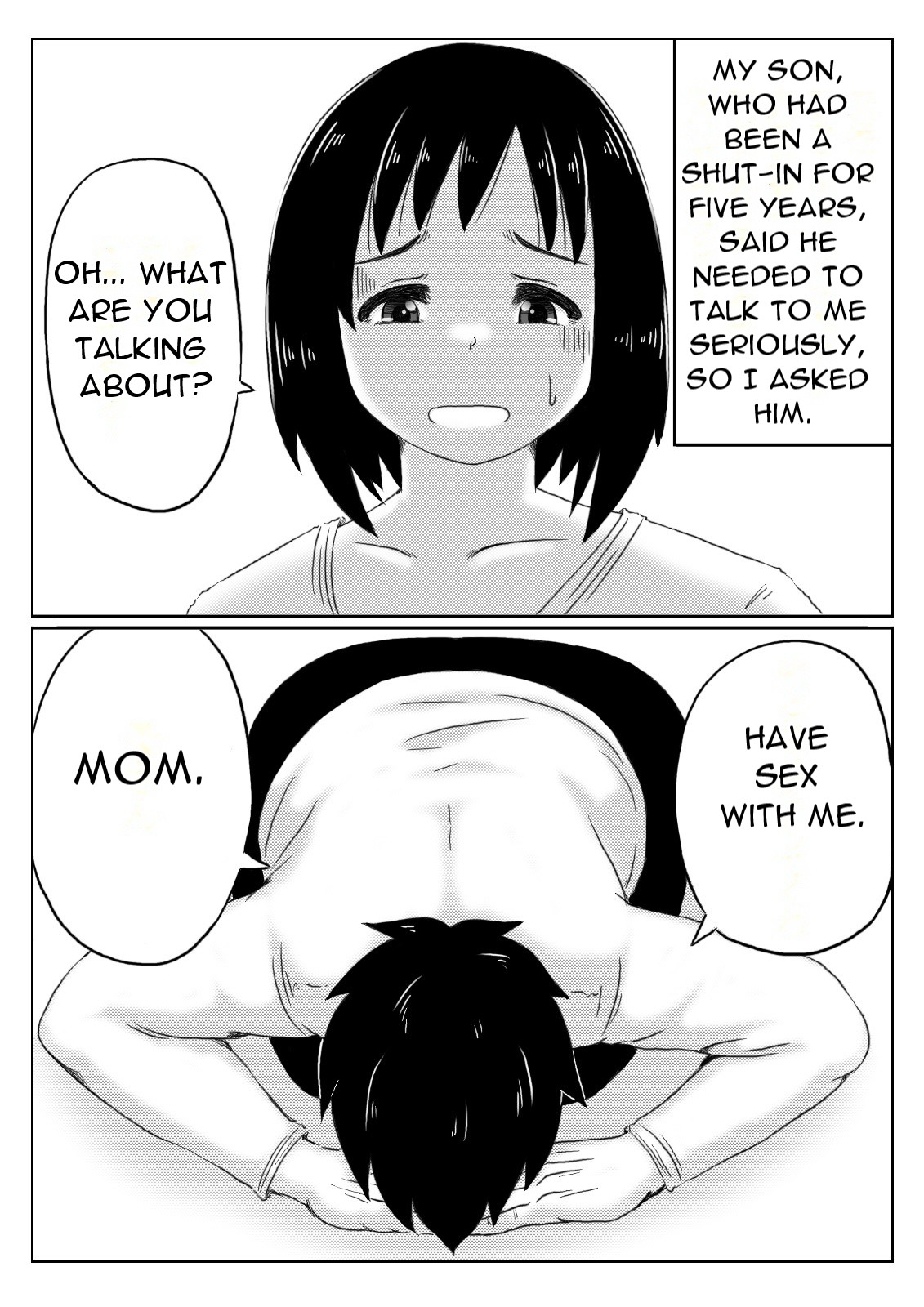 [Kirin Planet (Mankai Beesuke)] Haha to Jibun wo Kaetai Musuko | Mother and Son Who Want to Change Themselves [English] [DarklordMTLs] 2eme image