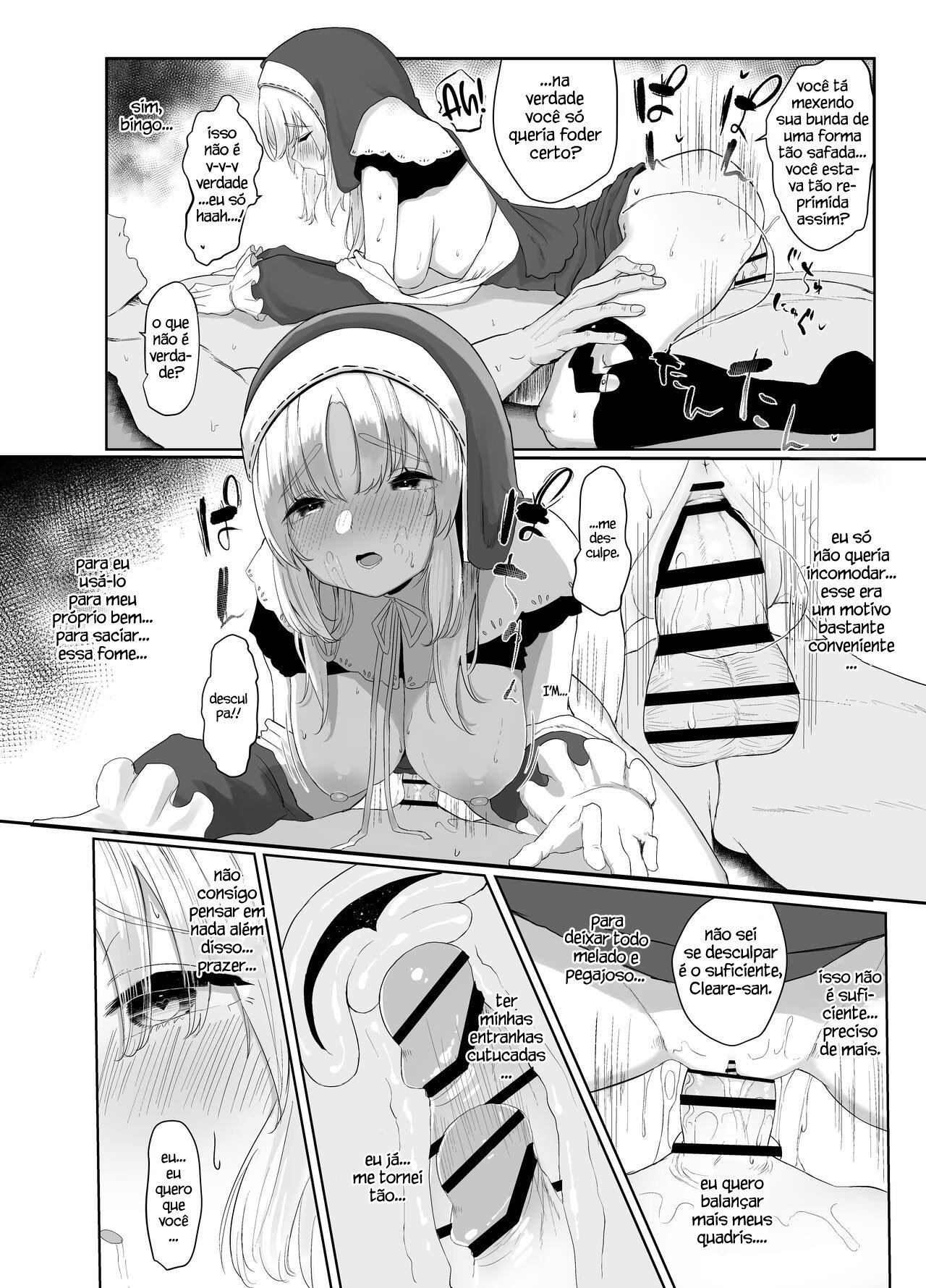 [Kawaraya-Koubou (Kawaraya)] Sister Cleaire no Seiso to Yokubou (Sister Cleaire) [Portuguese-BR] [Digital] Bildnummer 17