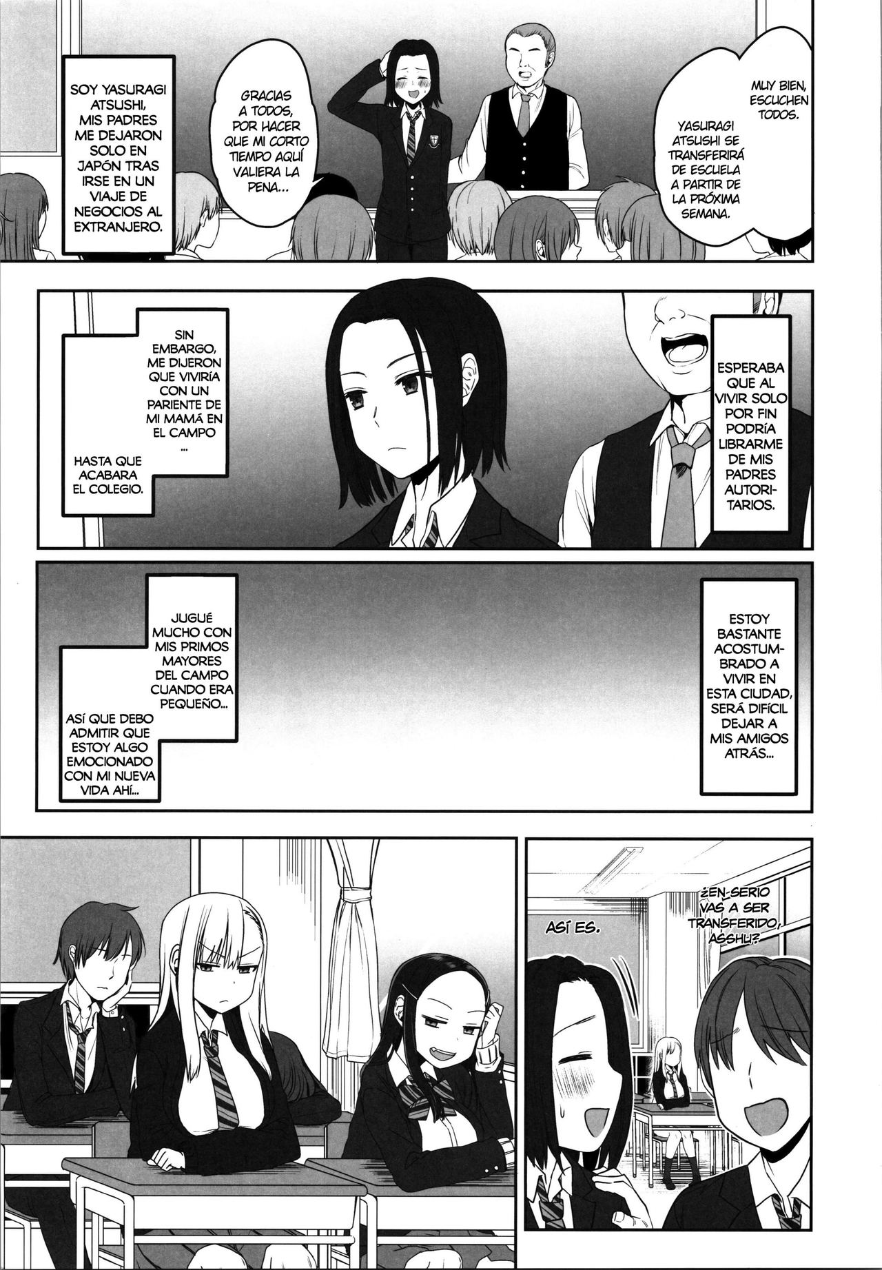 (C97) [Arekusa Thunder (Arekusa Mahone)] Yasuragi-kun no Harem Monogatari Prologue [Spanish] [NTINFS] image number 2