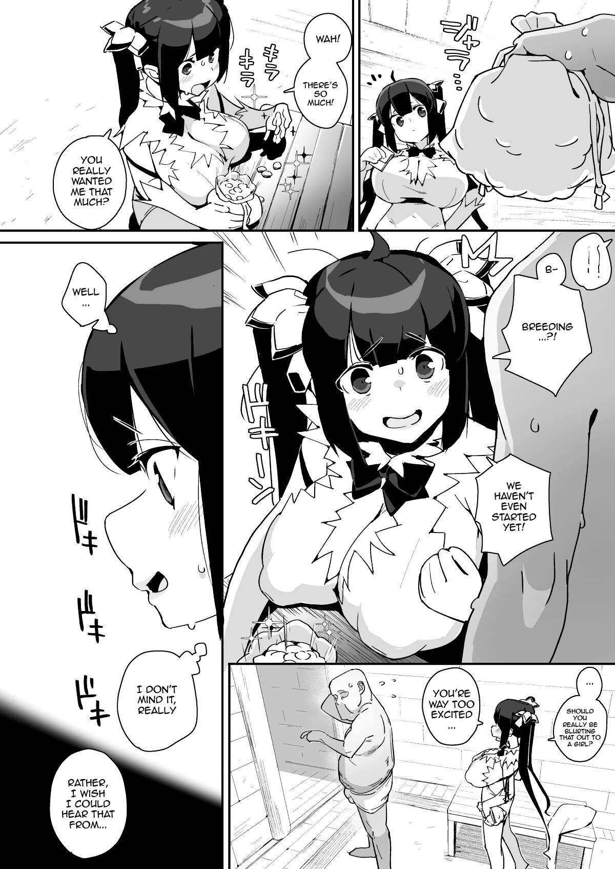 [Entelekheia (Chirumakuro)] Himogami-sama to Hitobanchuu taiekikoukan | Spending The Whole Night Exchanging Bodily Fluids With The String Goddess (Dungeon ni Deai o Motomeru no wa Machigatteiru Darou ka) [English] [Doujins.com] [Digital] numero di immagine  5