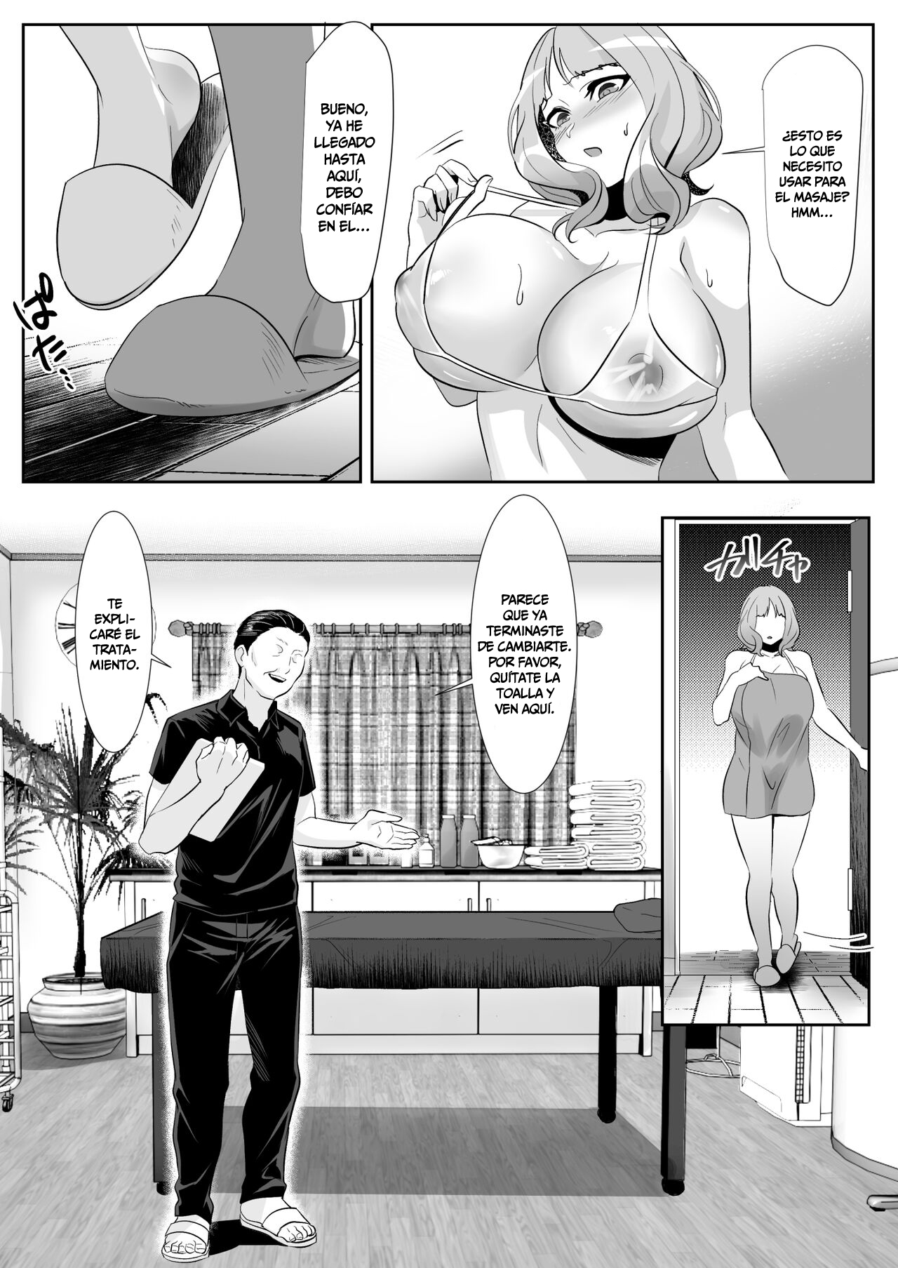 [HOT CALPIS] Hitozuma ga Seikan Massage ni Ochita Hi | El Día que una Mujer Casada Cayó con los Masajes Eróticos [Spanish] [-A.W. SCAN-] image number 13