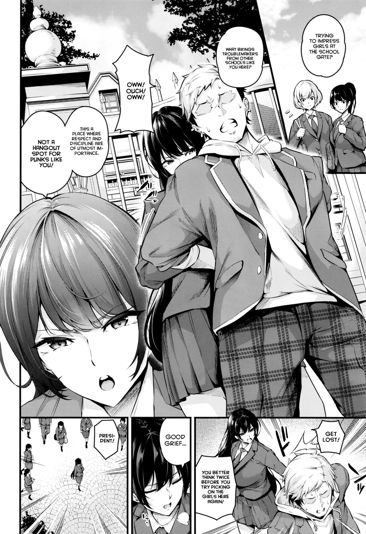 [Nasi-pasuya (Nasipasuta)] Shiramine Gakuen no Mesubuta Kaichou | Sow President of the Shiramine Academy [English] [Project Valvrein] numero di immagine  4