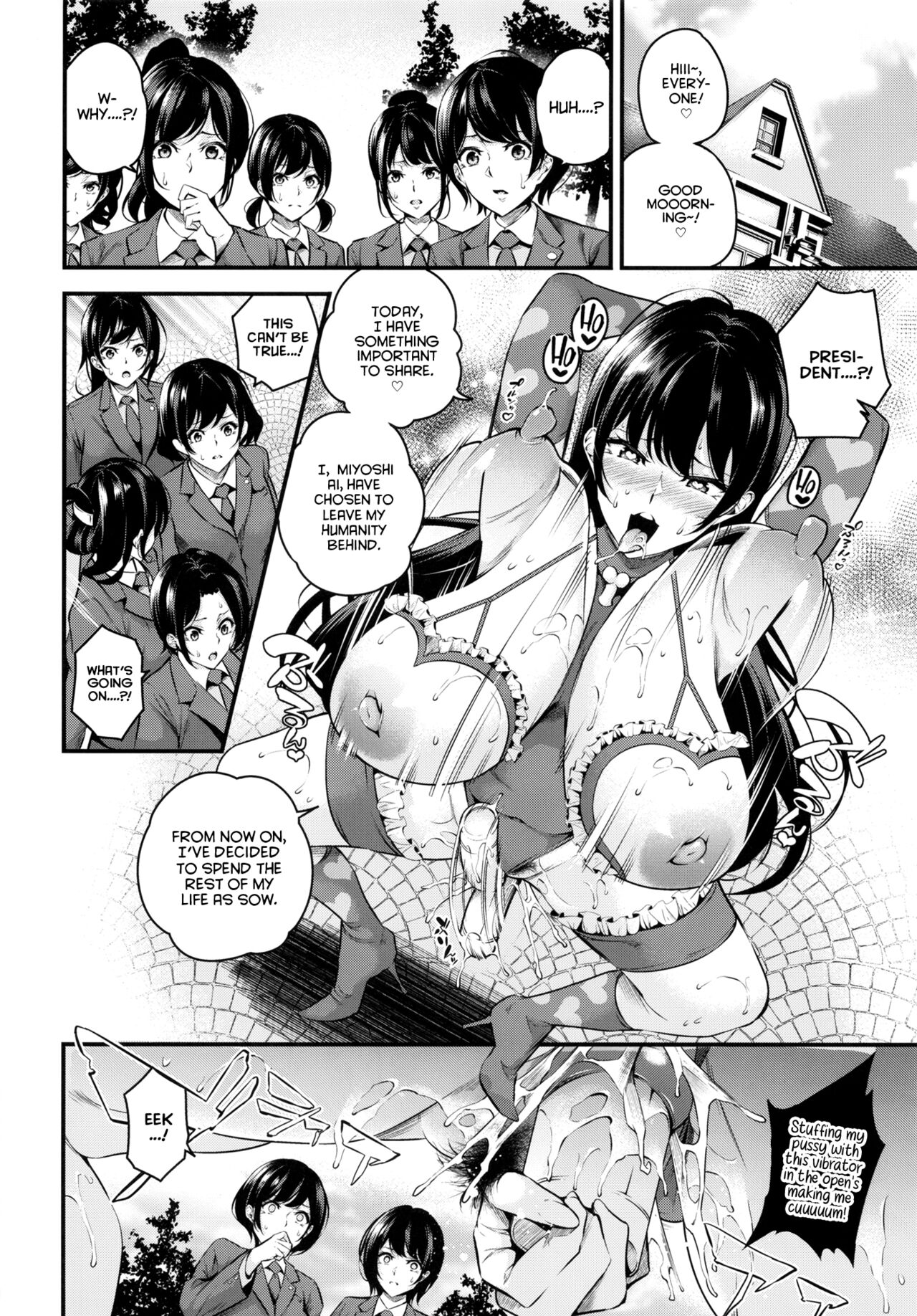 [Nasi-pasuya (Nasipasuta)] Shiramine Gakuen no Mesubuta Kaichou | Sow President of the Shiramine Academy [English] [Project Valvrein] numero di immagine  44