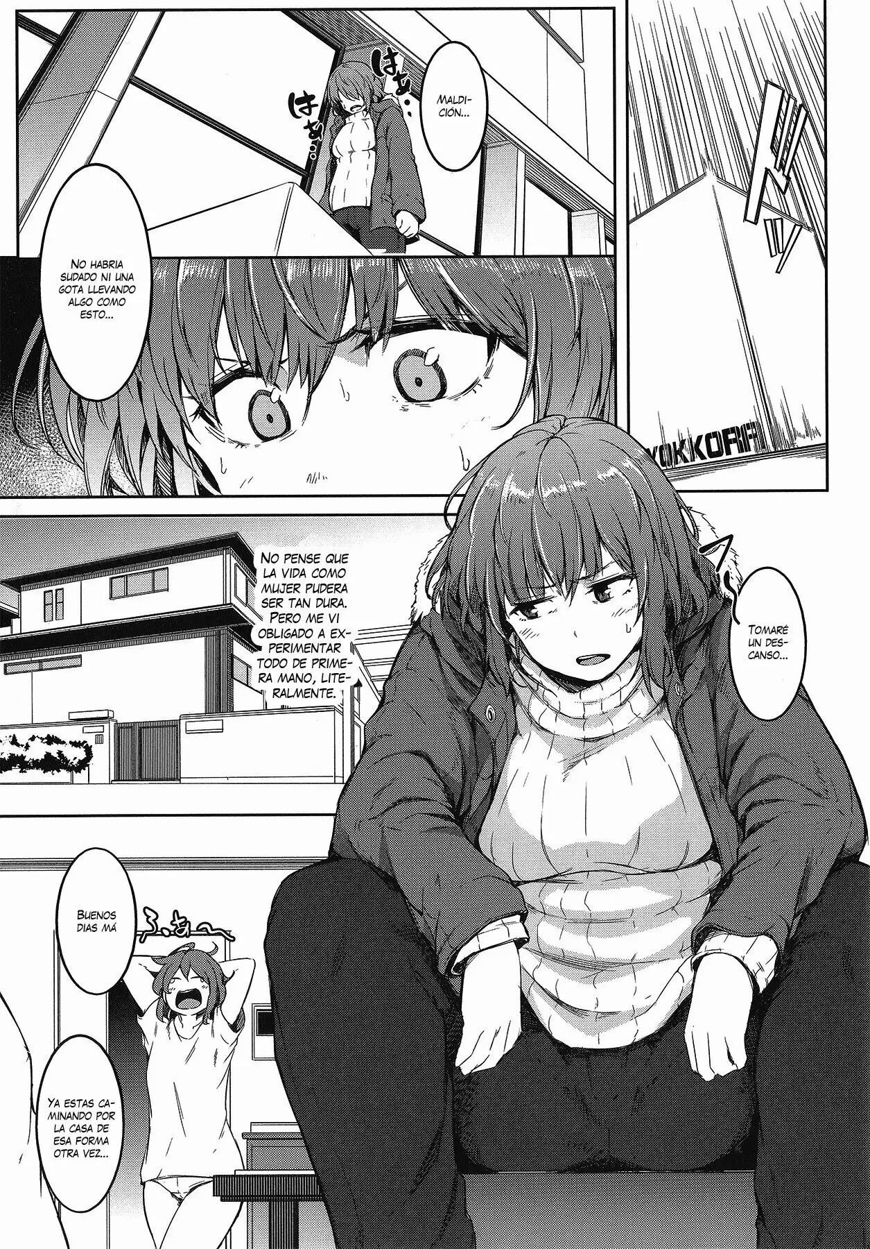 [Poriuretan] Nyotaikako to Hosizora no Kokuhaku | A Gender-Bent Maiden and a Confession Under a Starry Sky (COMIC Mugen Tensei 2021-09) [Spanish] 图片编号 5