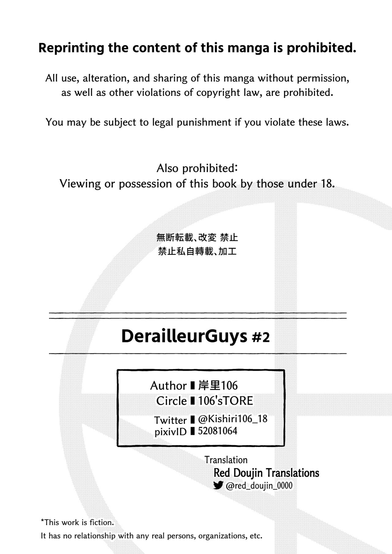 [106'sTORE (Kishiri106)] DerailleurGuys#2 [English] image number 42