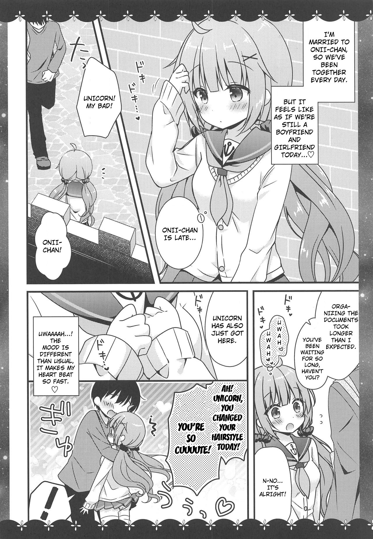(COMIC1☆15) [Murasakiiro no Yoru (Murasaki*)] Koko de Shite mo... Ii? (Azur Lane) [English] [Hong_Mei_Ling] numero di immagine  5
