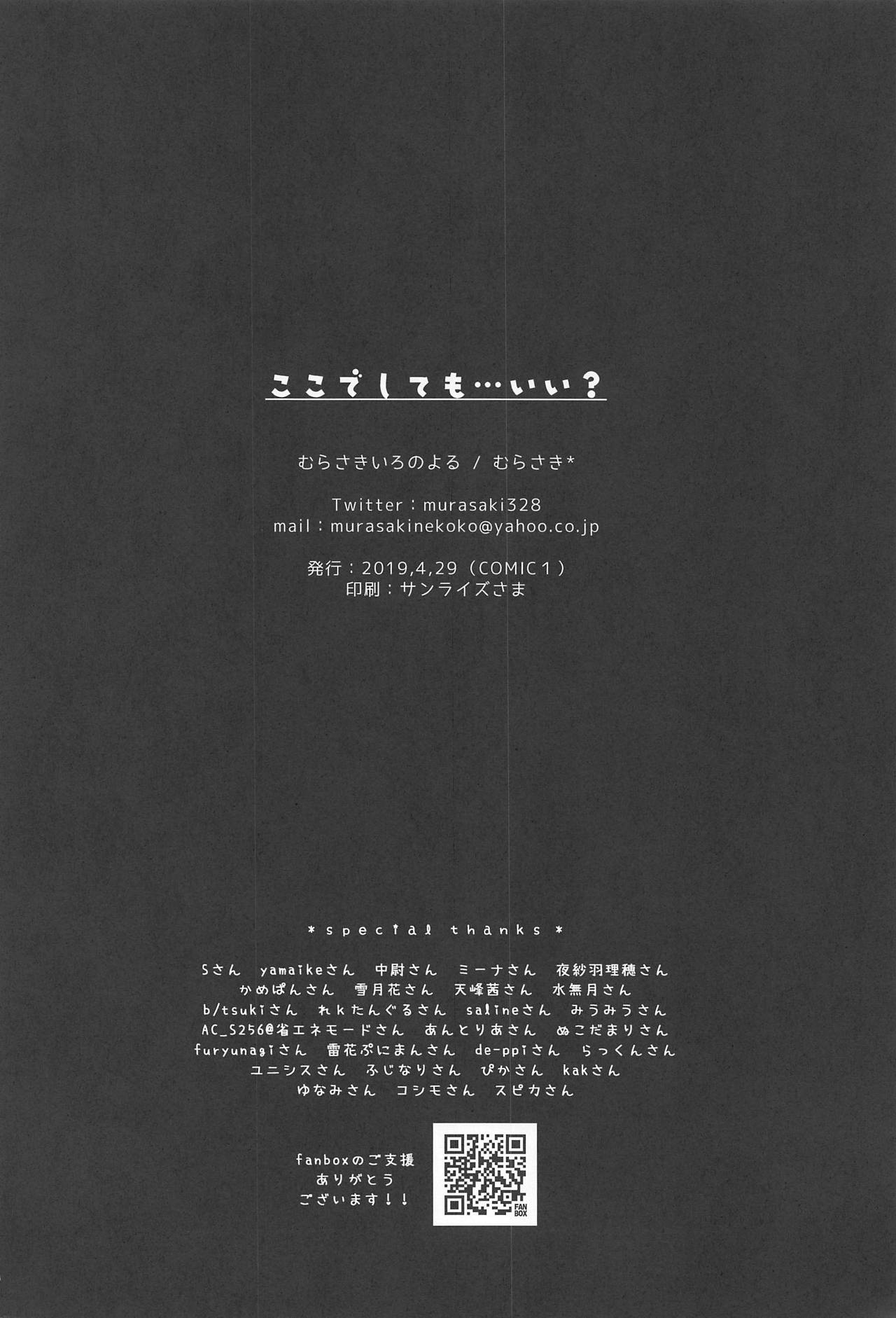 (COMIC1☆15) [Murasakiiro no Yoru (Murasaki*)] Koko de Shite mo... Ii? (Azur Lane) [English] [Hong_Mei_Ling] numero di immagine  21