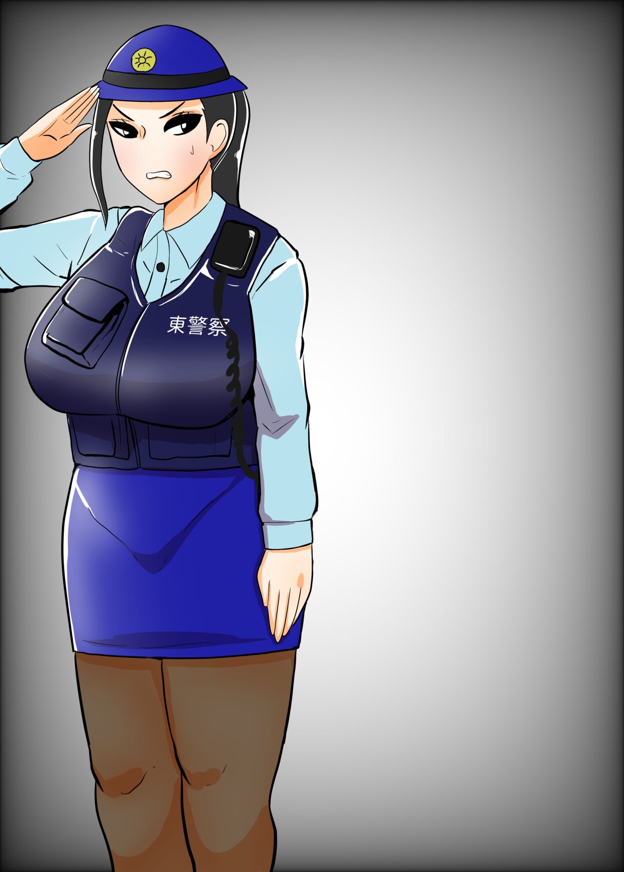 [Crepe Crepe (Creople)] Fujin Keikan Sentouin "Ryouko" ~Aru Oushuuhin DVD no Kiroku~ image number 3